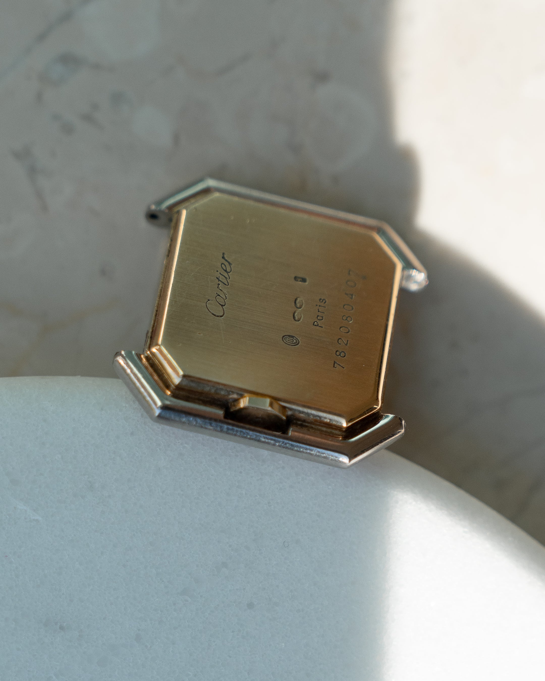 Cartier Ceinture 18k White & Yellow Gold, LM size - mechanical wind movement