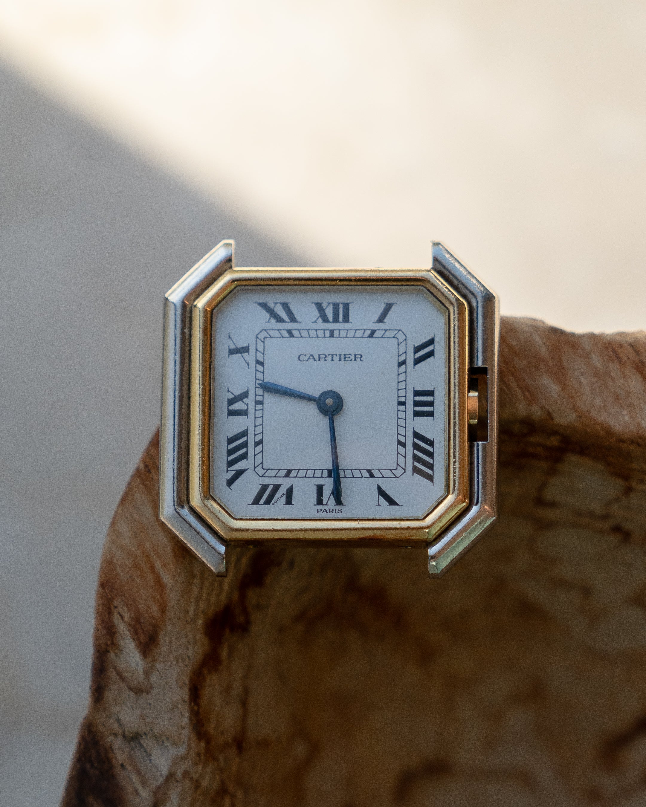 Cartier Ceinture 18k White & Yellow Gold, LM size - mechanical wind movement