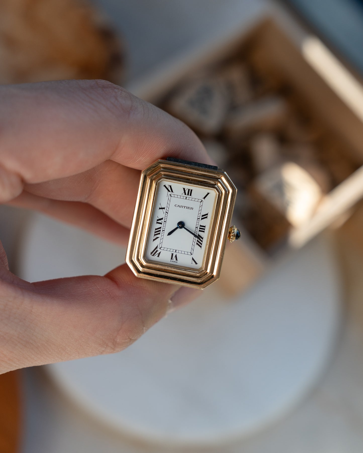 Cartier Cristallor 18k Yellow Gold, later Paris Dial & case, SM size