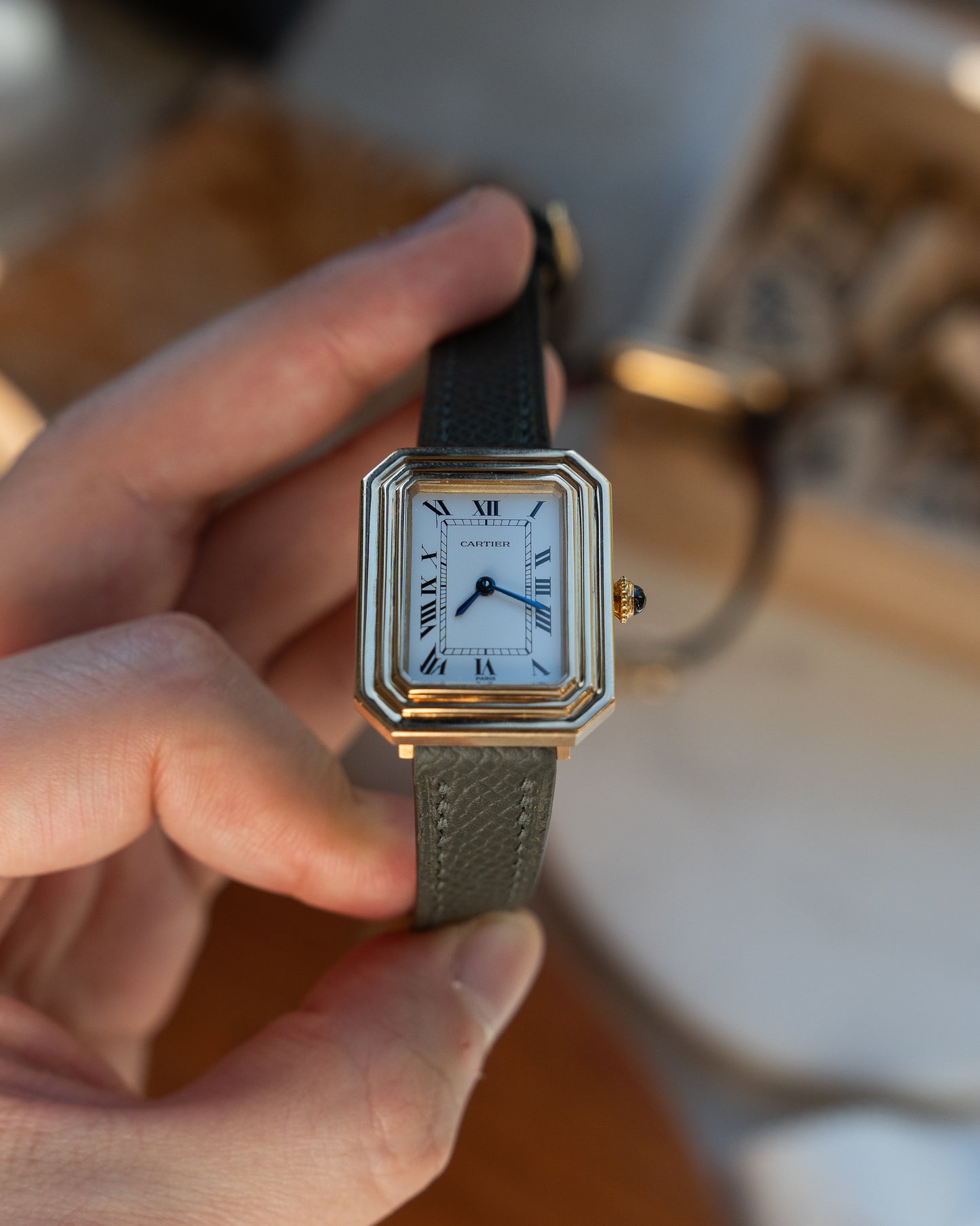 Cartier Cristallor 18k Yellow Gold, later Paris Dial & case, SM size