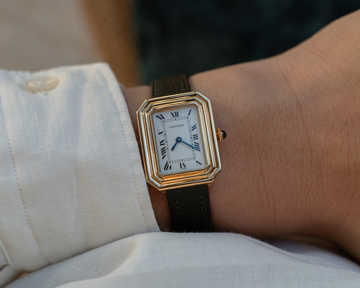 Cartier Cristallor 18k Yellow Gold, later Paris Dial & case, SM size