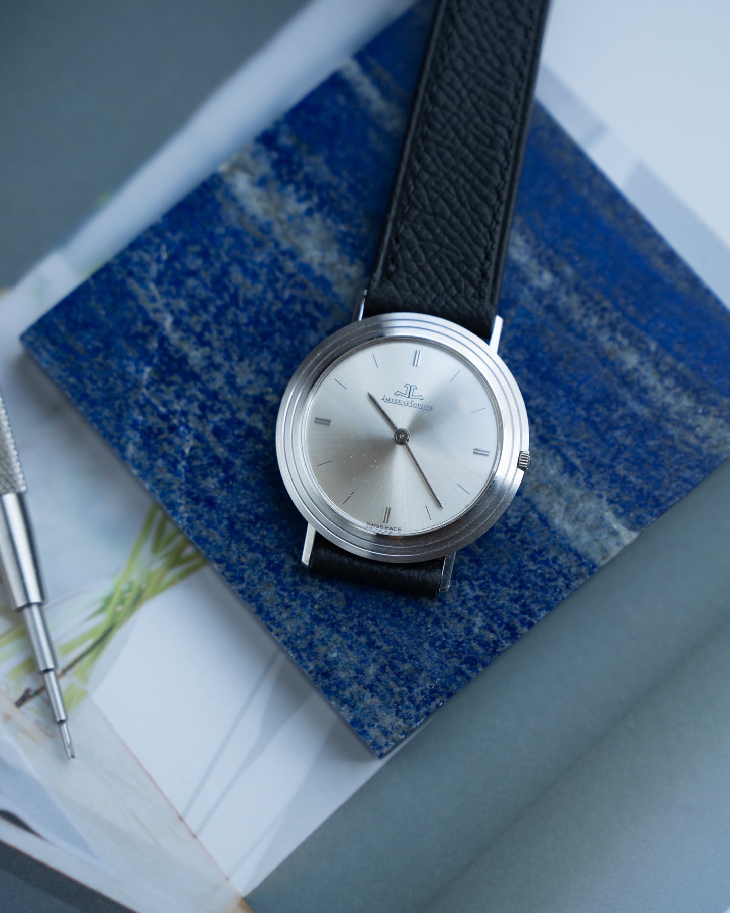 Jaeger-LeCoultre White Gold Ultra thin dress watch, Caliber P838 from 1970's