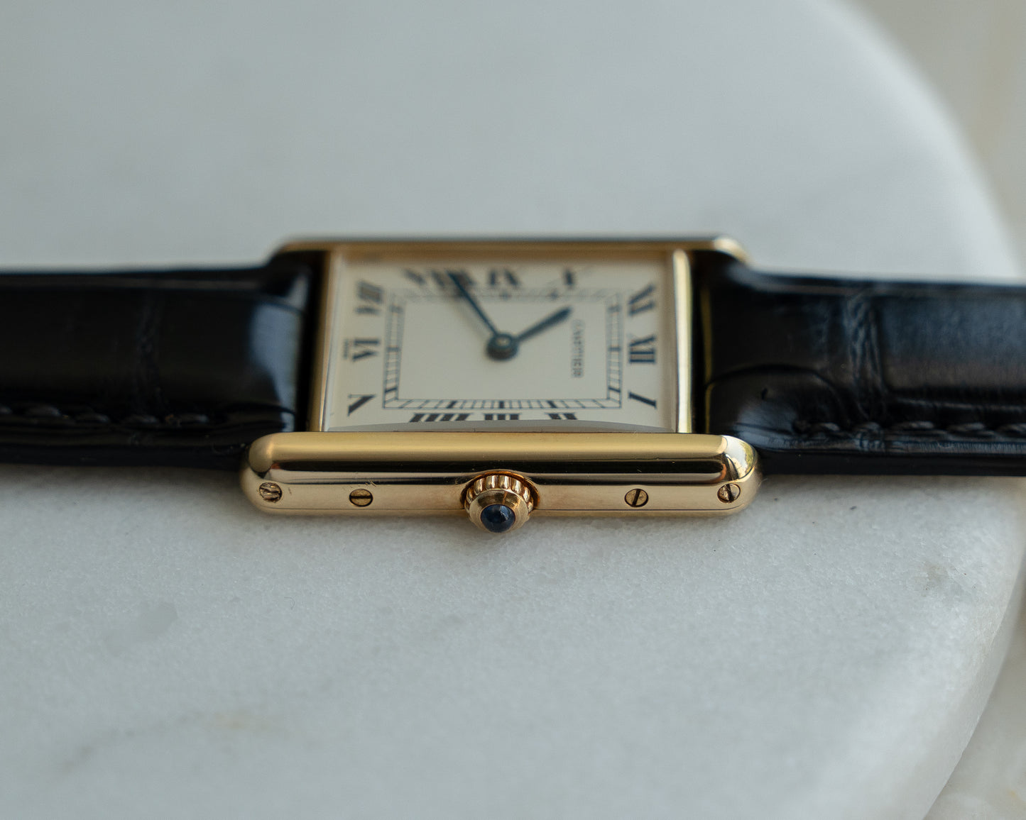 Cartier Tank Louis in 18k yellow gold, W1512856, Cal. 90.06