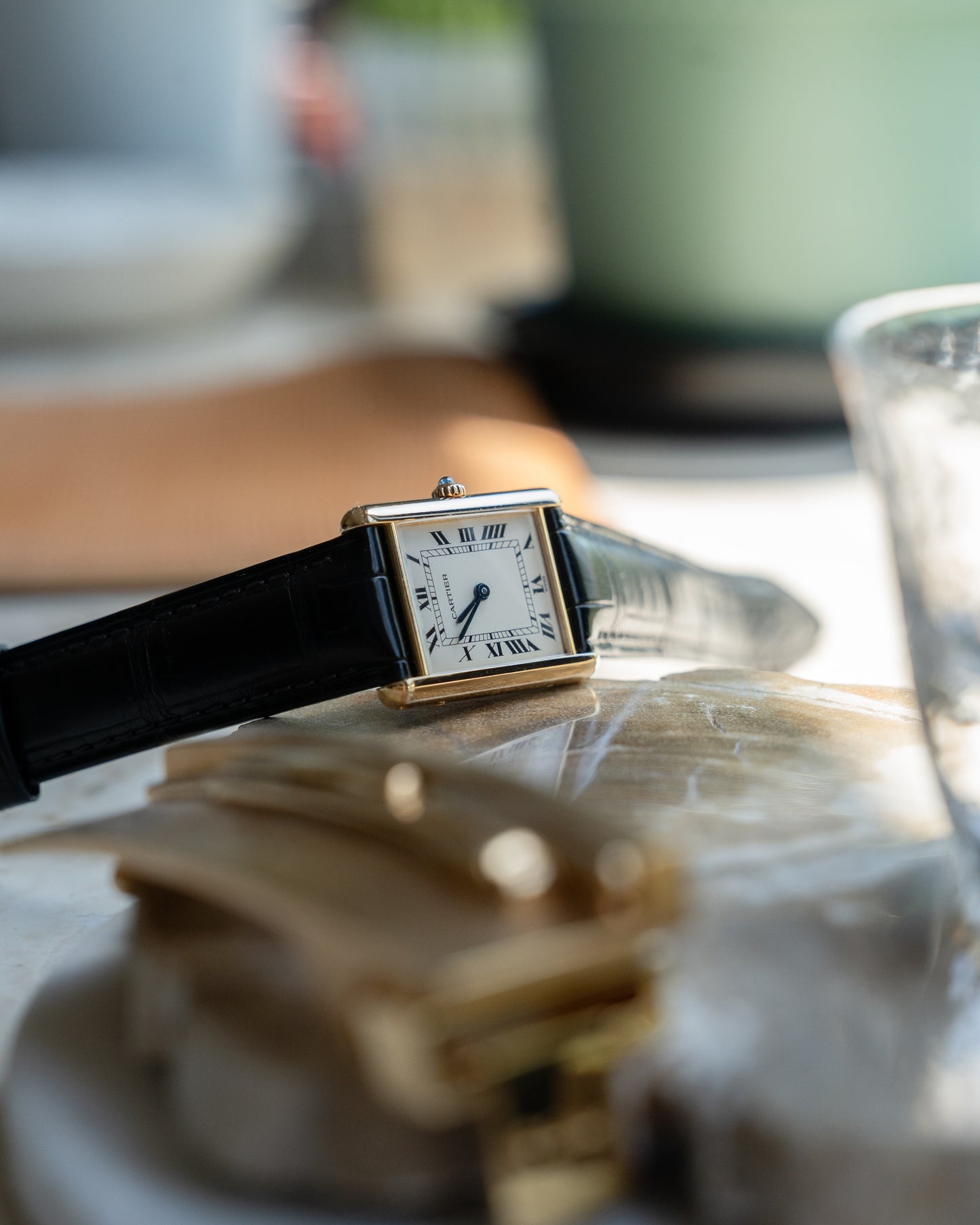 Cartier Tank Louis in 18k yellow gold, W1512856, Cal. 90.06