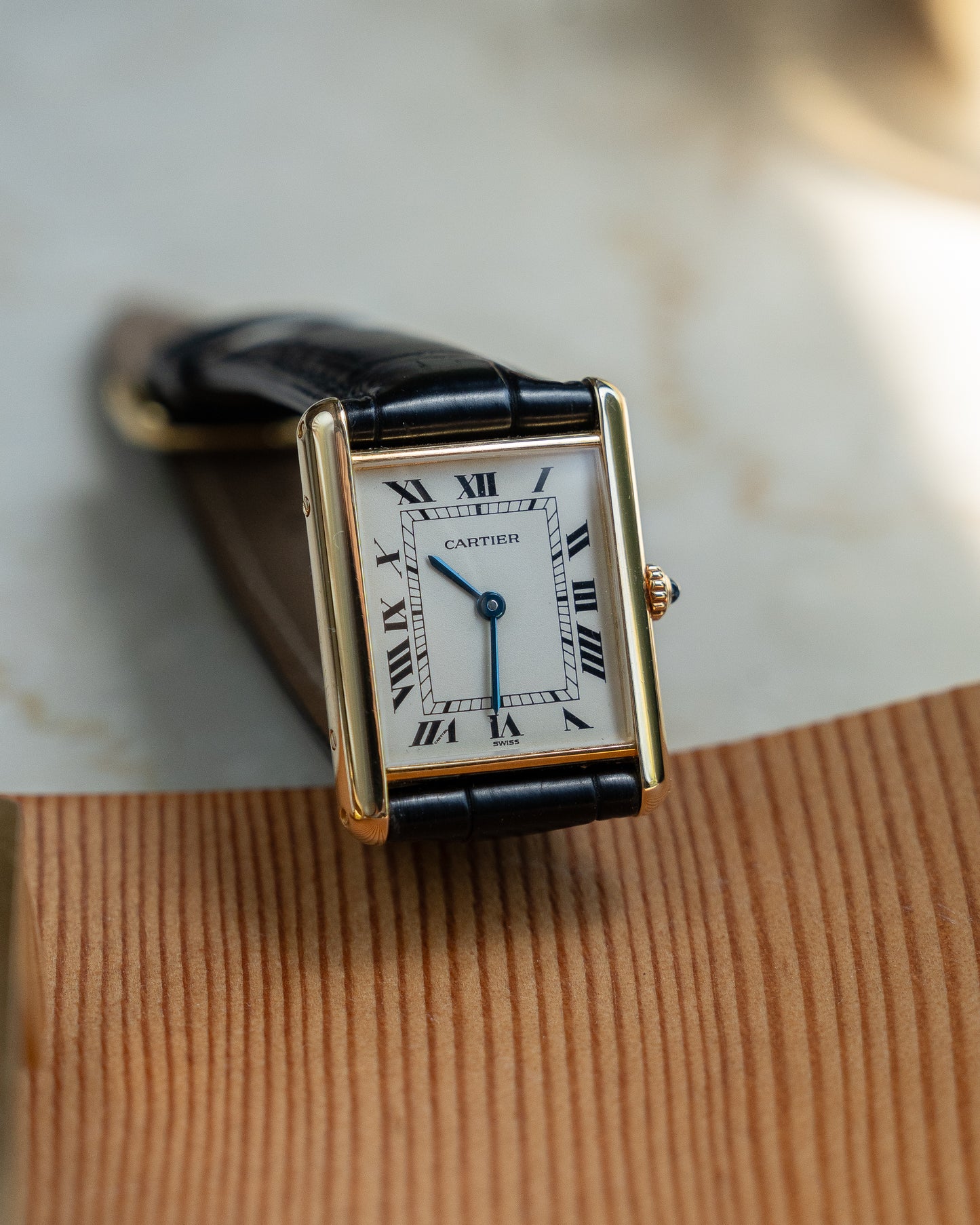 Cartier Tank Louis in 18k yellow gold, W1512856, Cal. 90.06