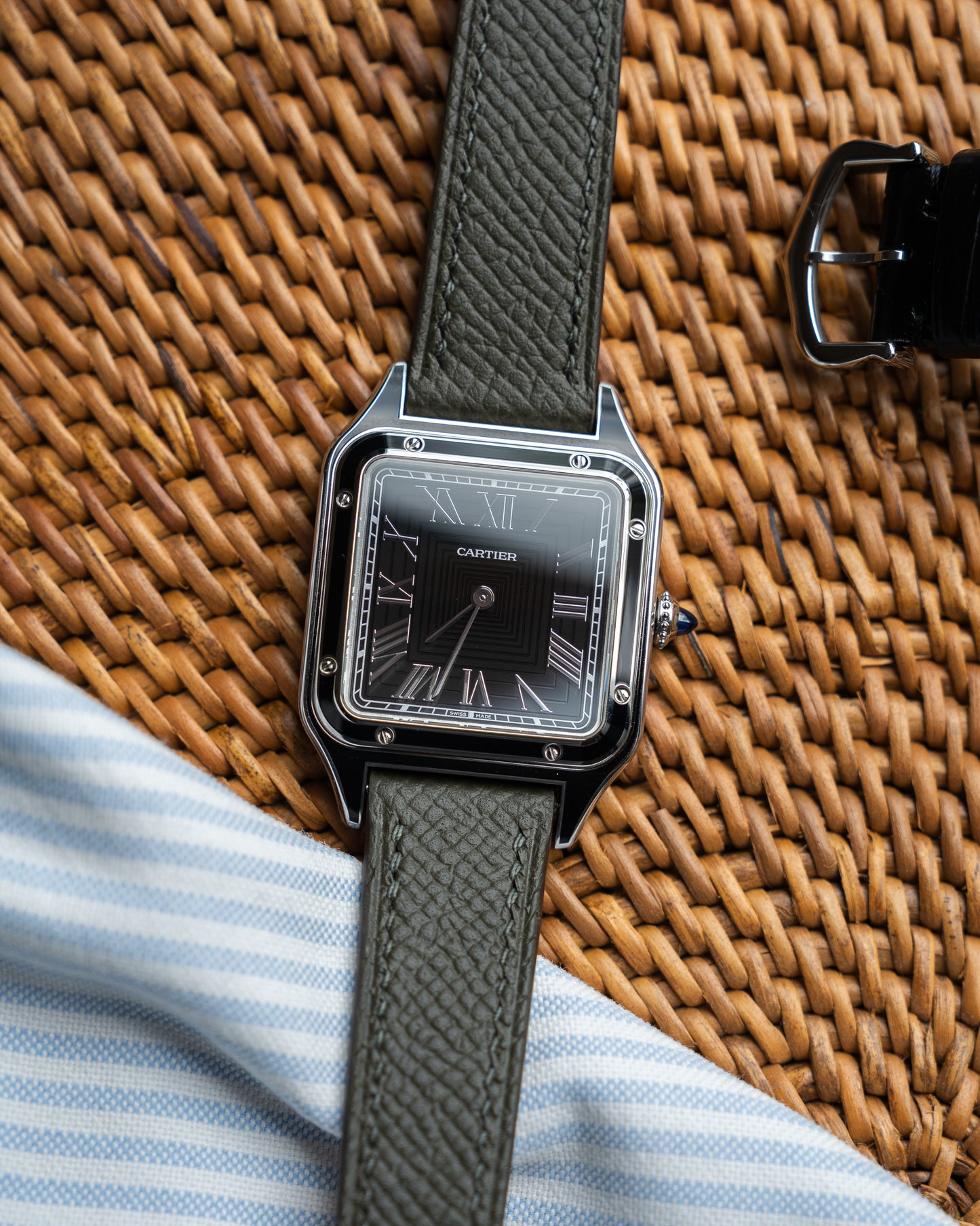 Cartier Santos Dumont WSSA0046 - black lacquer