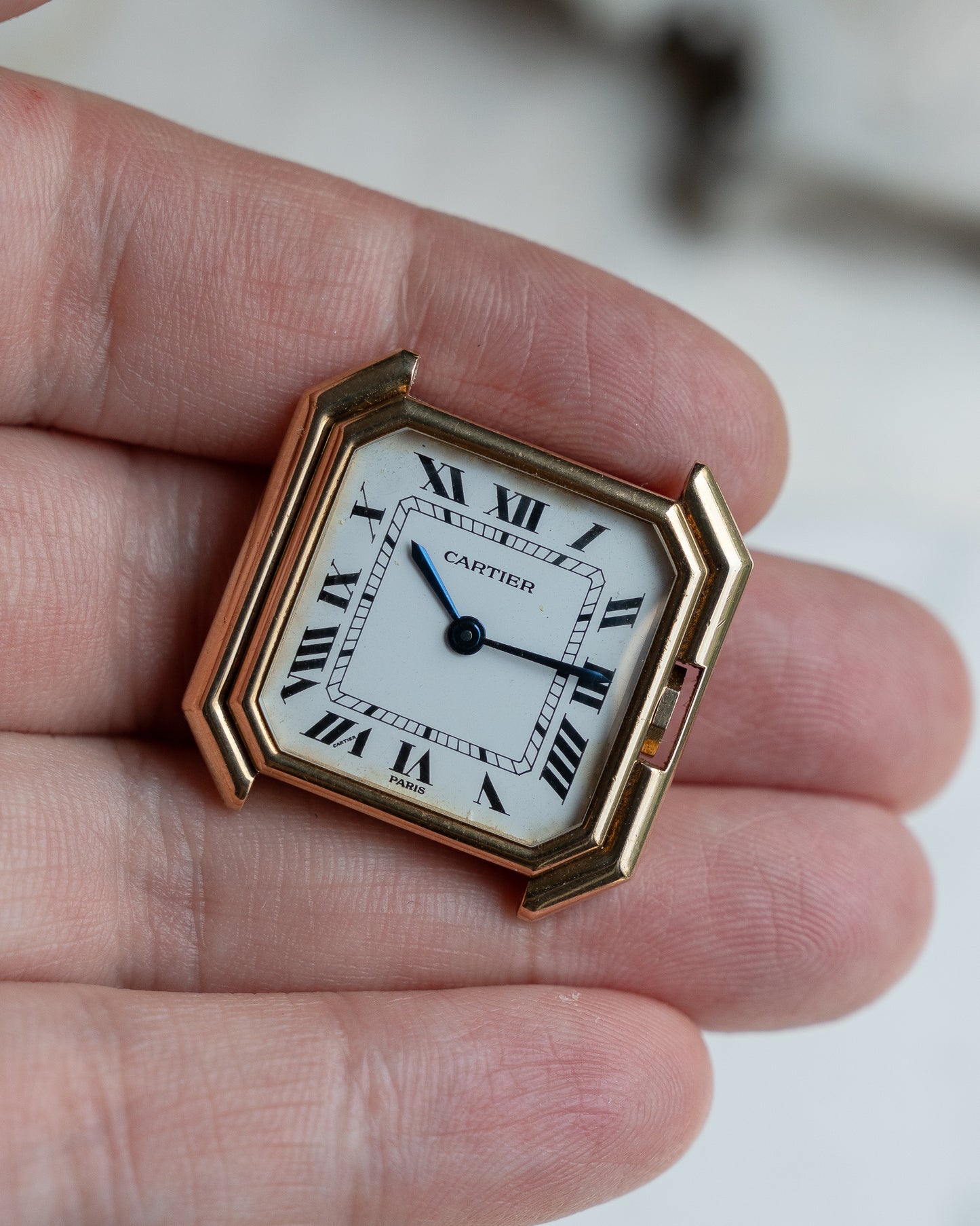 Cartier Ceinture 18k yellow gold, Paris dial, LM size ref 78099 - lifetime guarantee card, full set