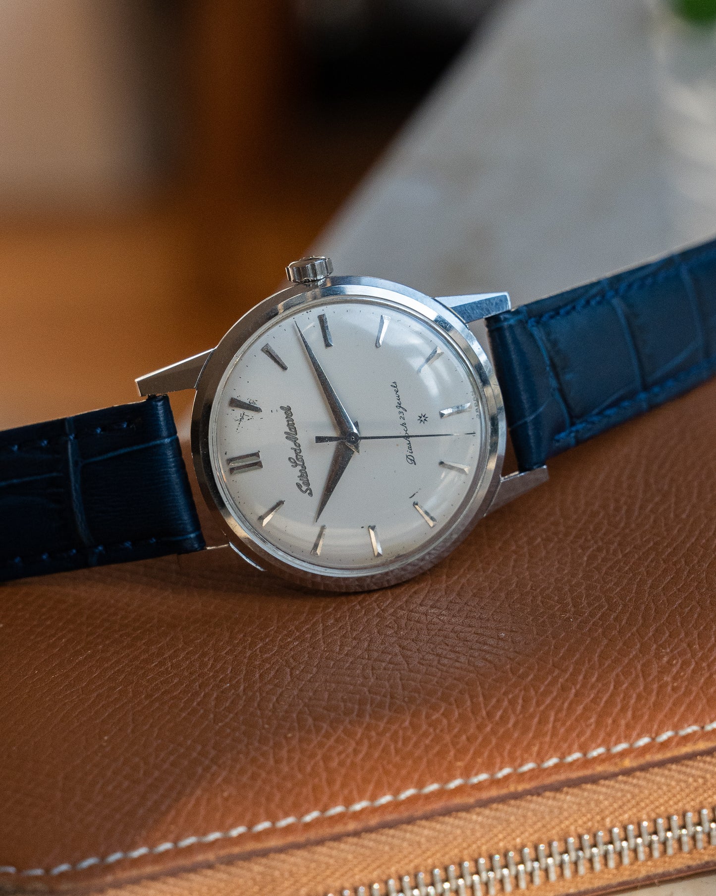 Seiko Lord Marvel 1st generation in steel, carved Mark 2 dial, "special dial"