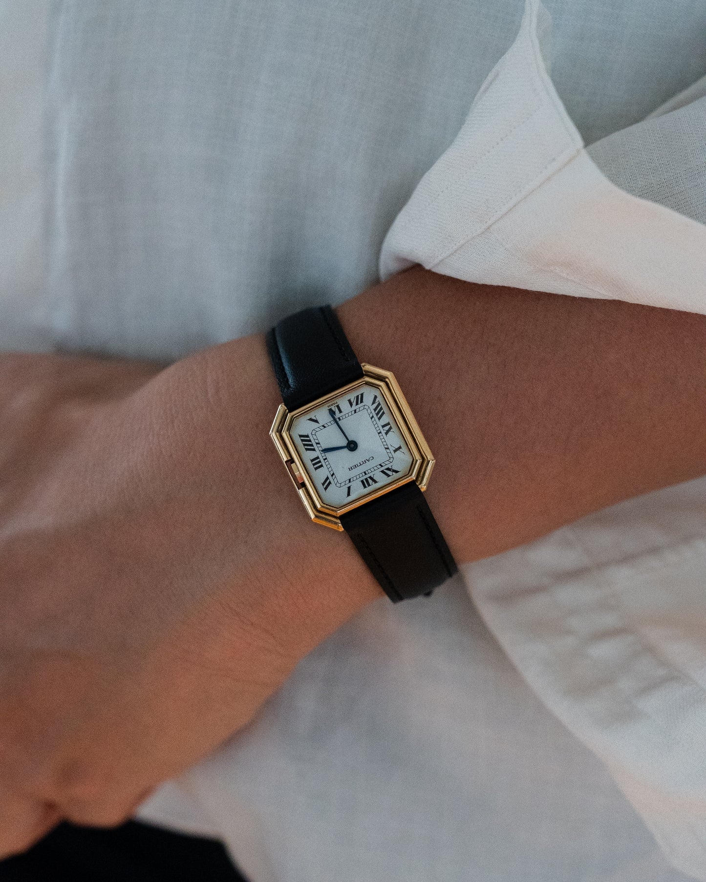 Cartier Ceinture 18k yellow gold, Paris dial, LM size ref 78099 - lifetime guarantee card, full set