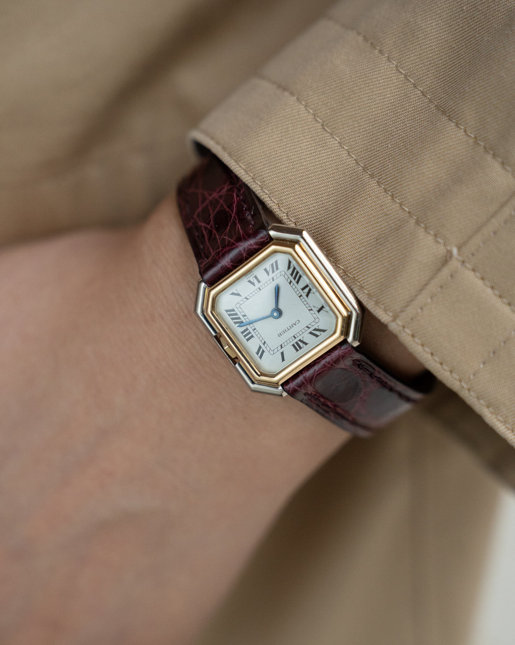 Cartier Ceinture 18k White & Yellow Gold, SM size - mechanical wind movement