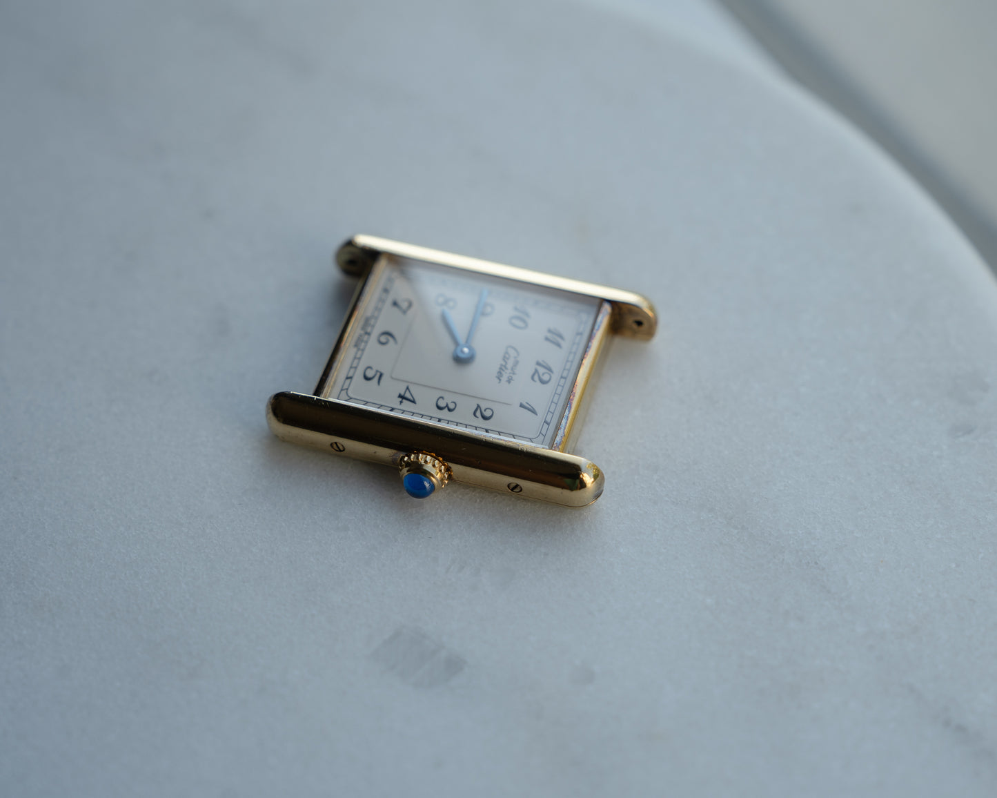 Must de Cartier Tank LM- Breguet Numeral white dial