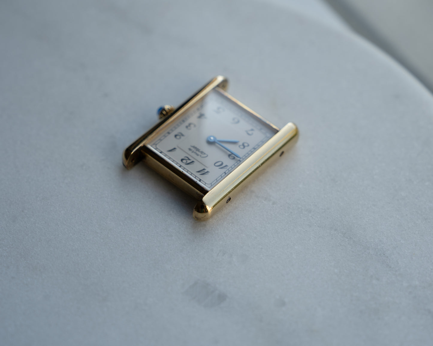 Must de Cartier Tank LM- Breguet Numeral white dial
