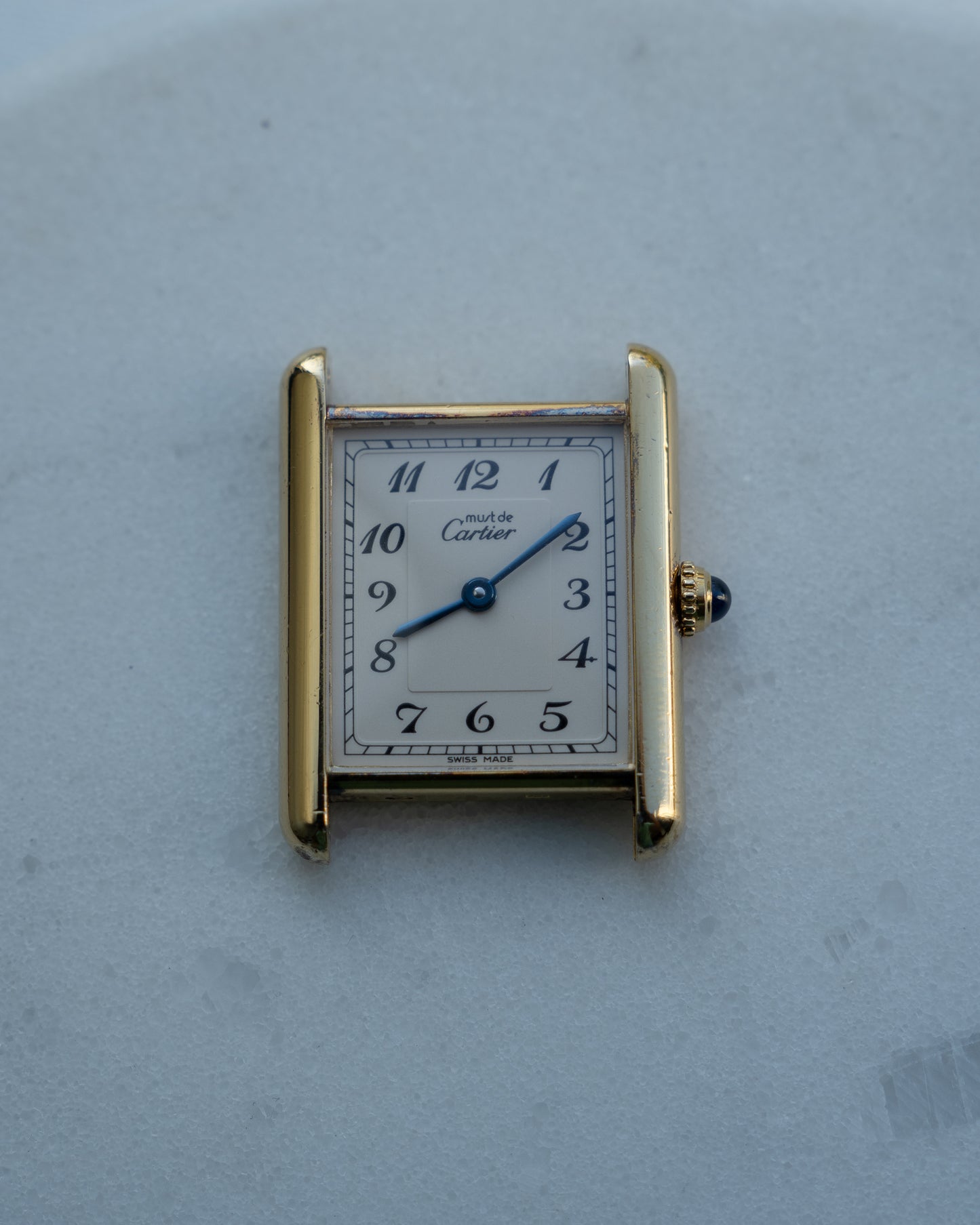 Must de Cartier Tank LM- Breguet Numeral white dial