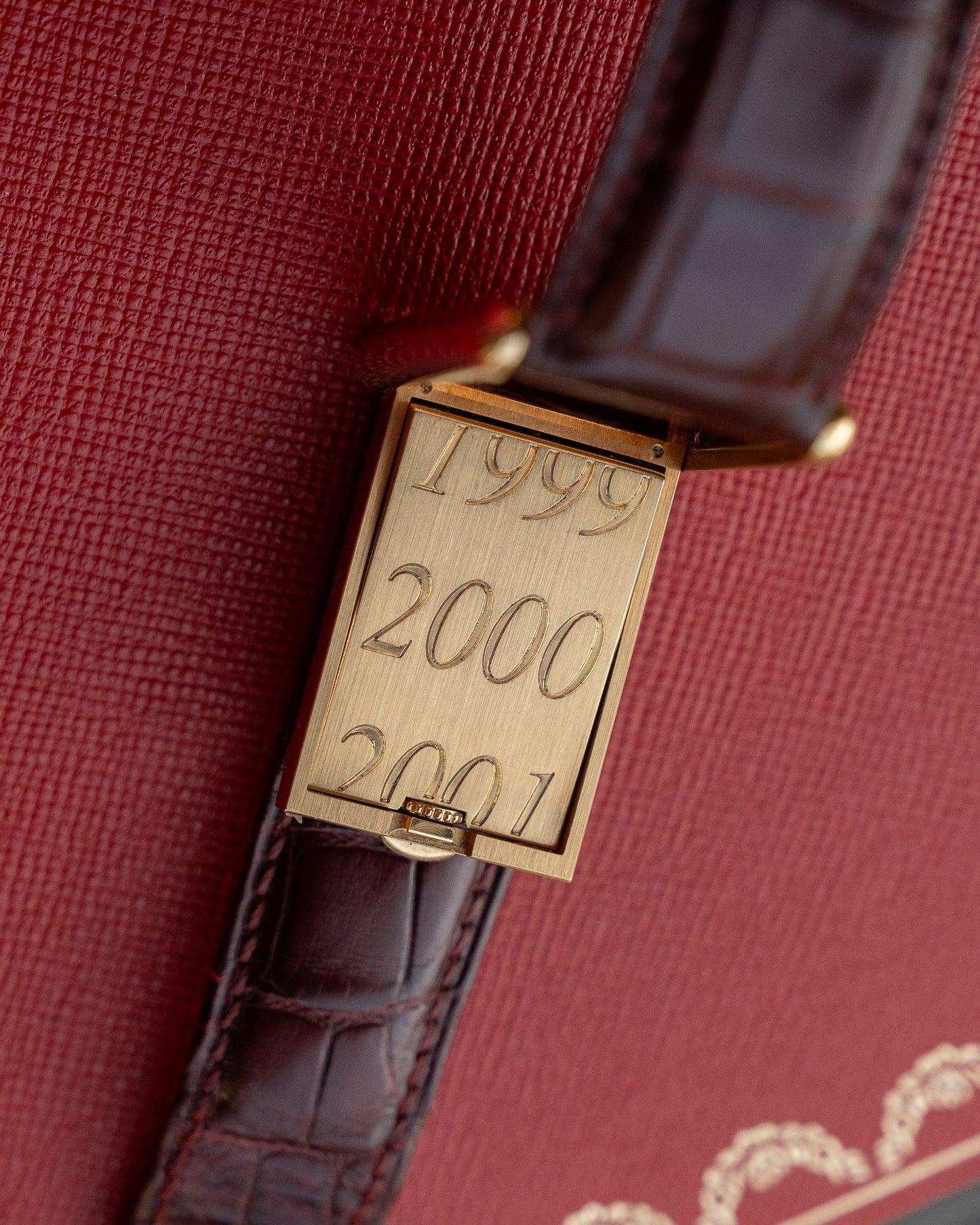 Cartier Tank Basculante CPCP "Collection Prive", Millenium Limited Edition ref 2391 in Yellow Gold, full set