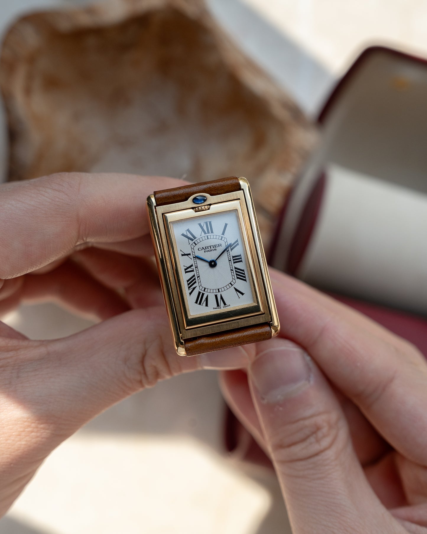 Cartier Tank Basculante CPCP "Collection Prive", Millenium Limited Edition ref 2391 in Yellow Gold, full set