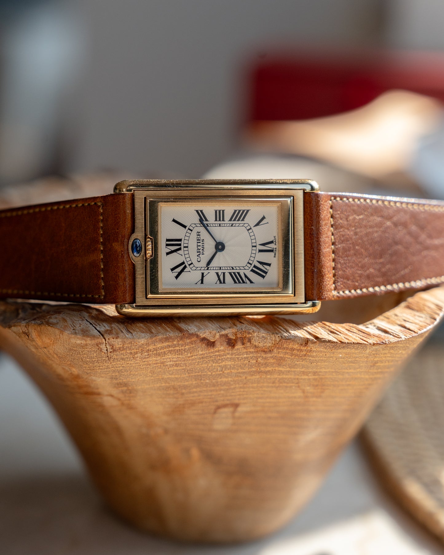 Cartier Tank Basculante CPCP "Collection Prive", Millenium Limited Edition ref 2391 in Yellow Gold, full set