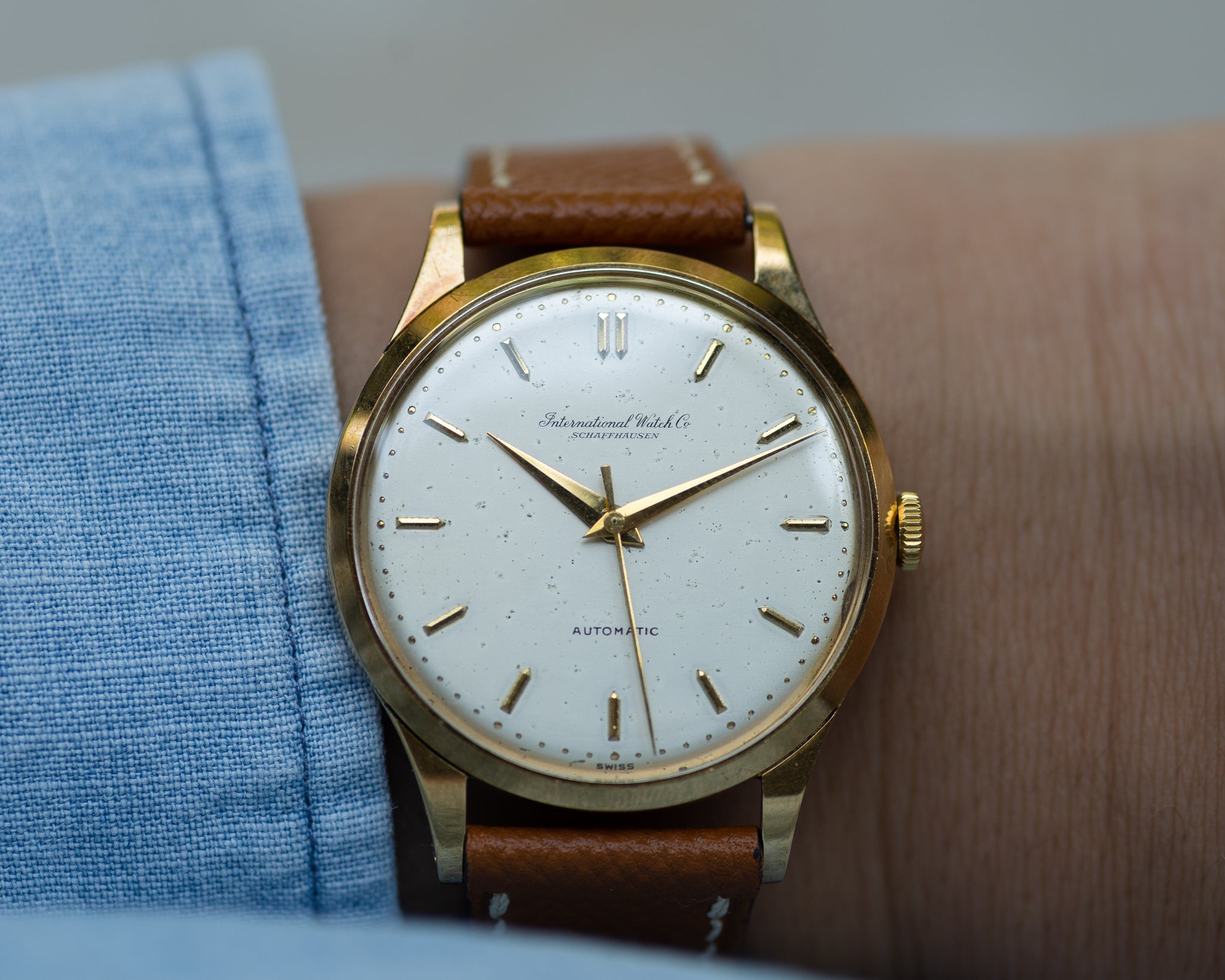 IWC ドレスウォッチ 18K ゴールド、cal. 853 1962/63 年製