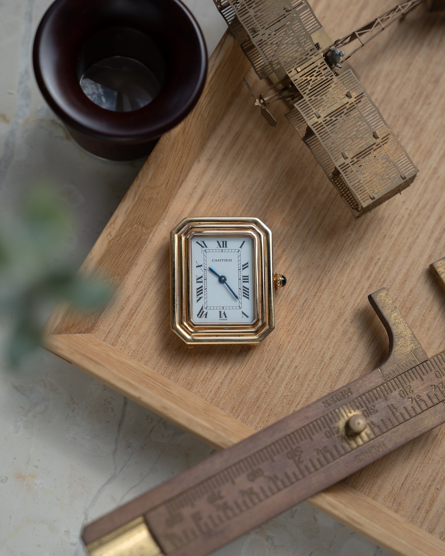 Cartier Cristallor 18k Yellow Gold, later Paris Dial & case, SM size
