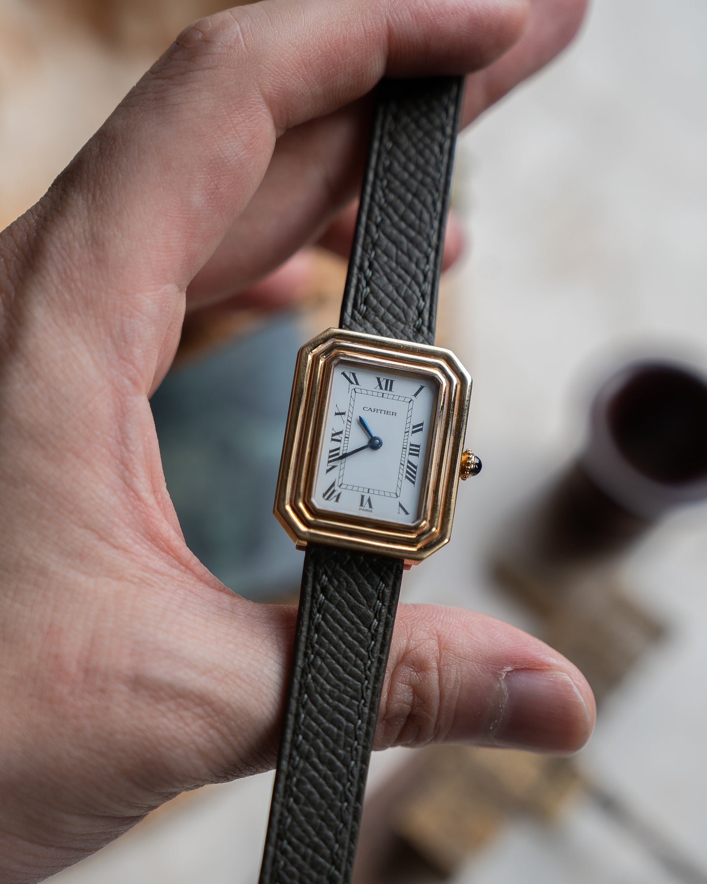 Cartier Cristallor 18k Yellow Gold, later Paris Dial & case, SM size
