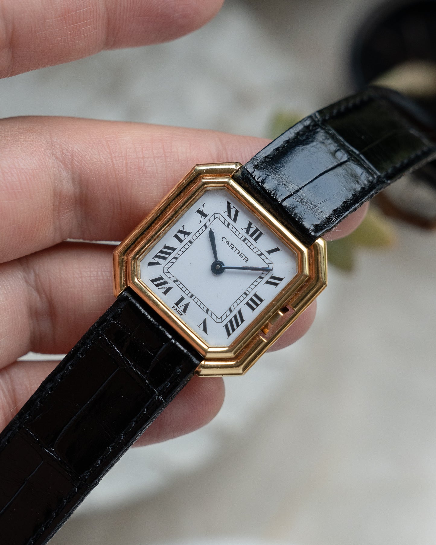Cartier Ceinture Large size, 18k Yellow Gold, Paris dial, ref 78099 - mechanical movement