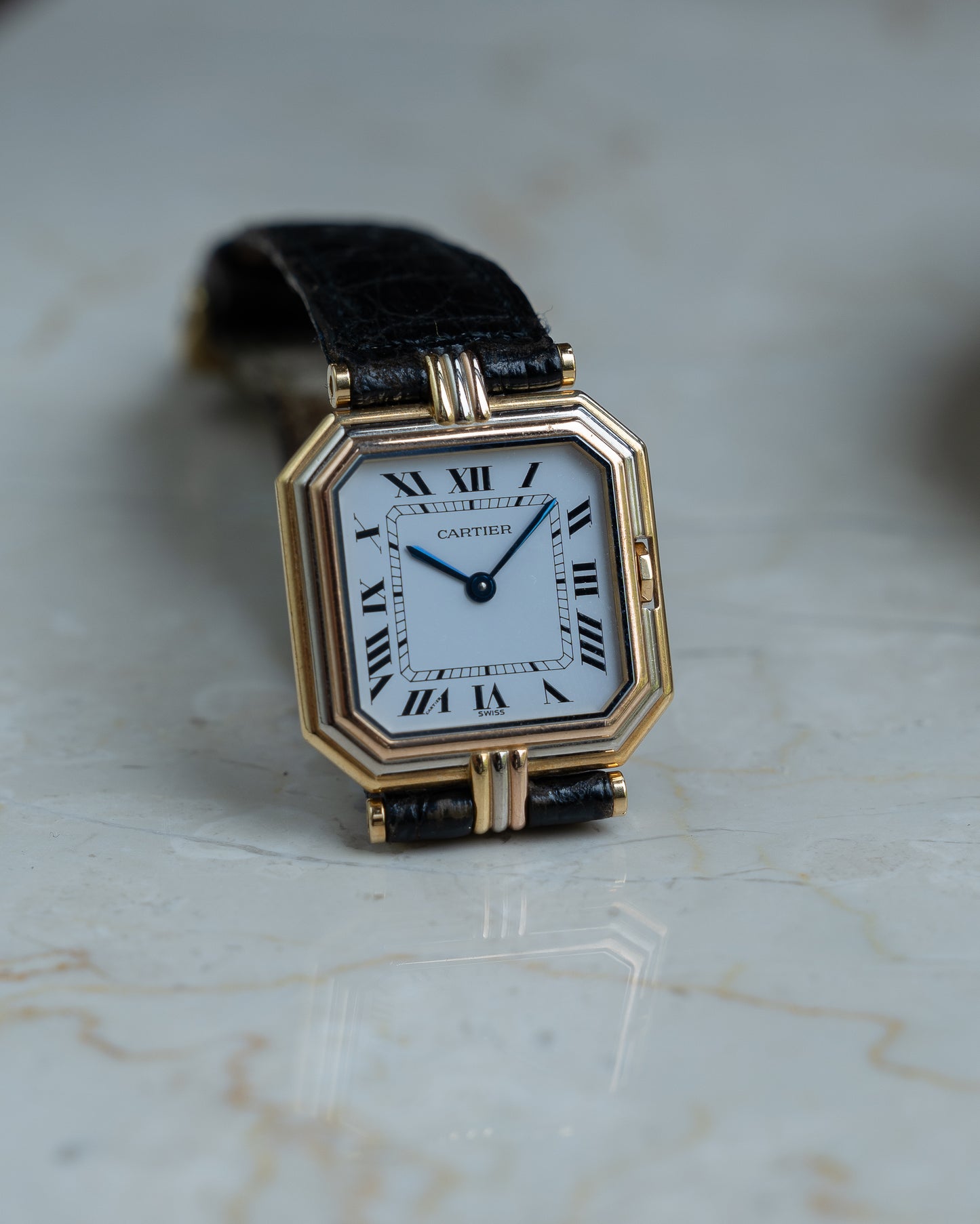 Cartier Ceinture Trinity in Yellow, Rose, White Gold- LM size, box & papers