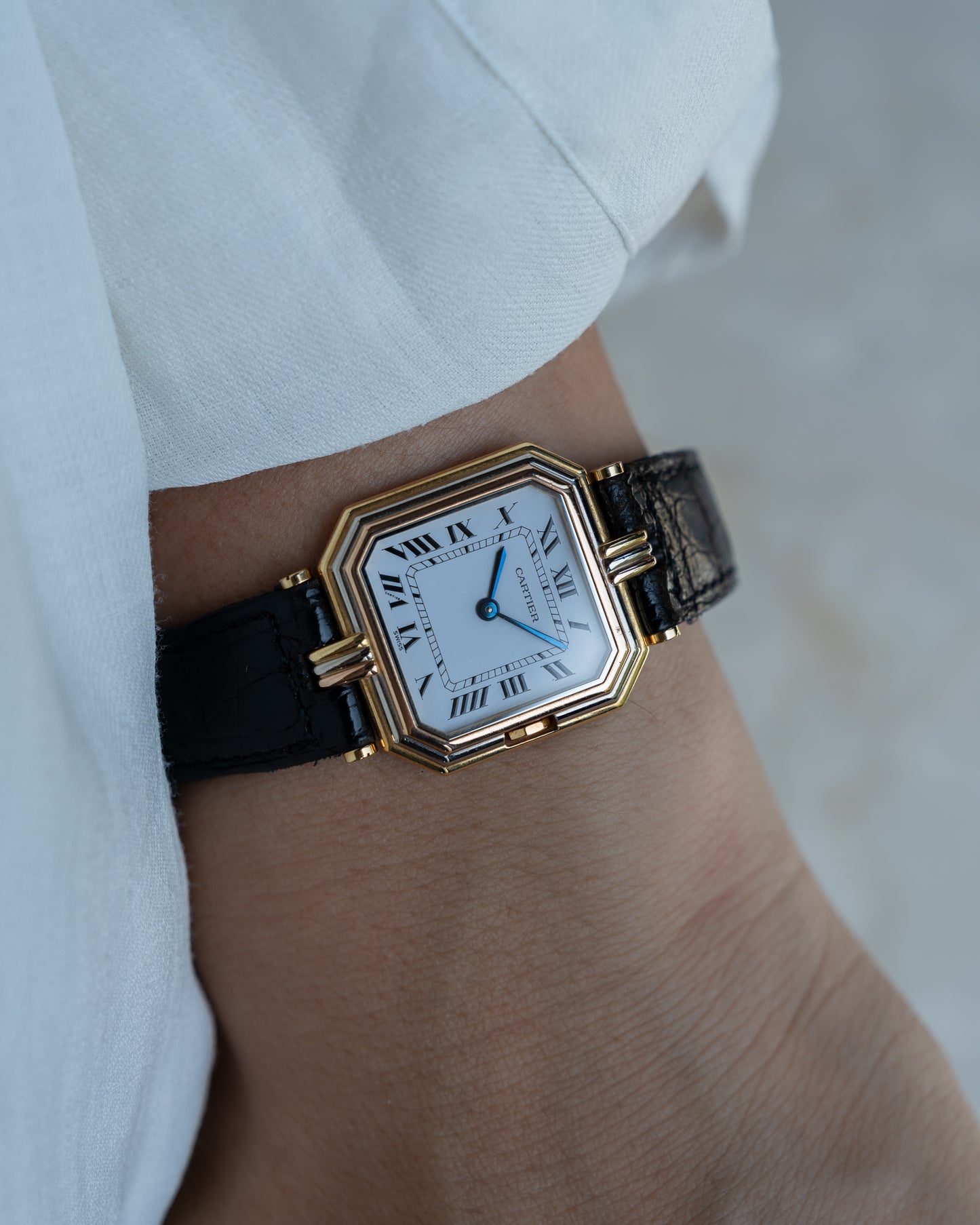 Cartier Ceinture Trinity in Yellow, Rose, White Gold- LM size, box & papers
