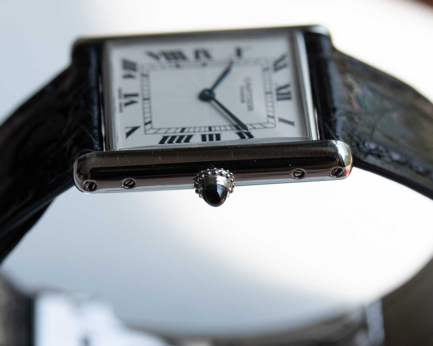 Cartier Tank Louis in platinum early CPCP, full set
