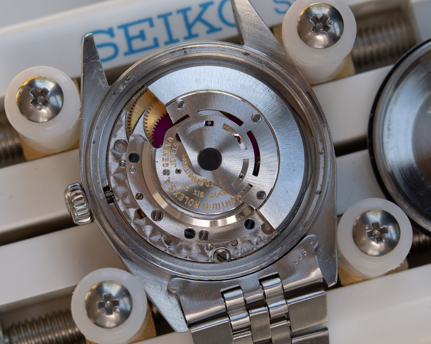 Rolex Datejust Silver Linen dial ref 1601 from 1970's