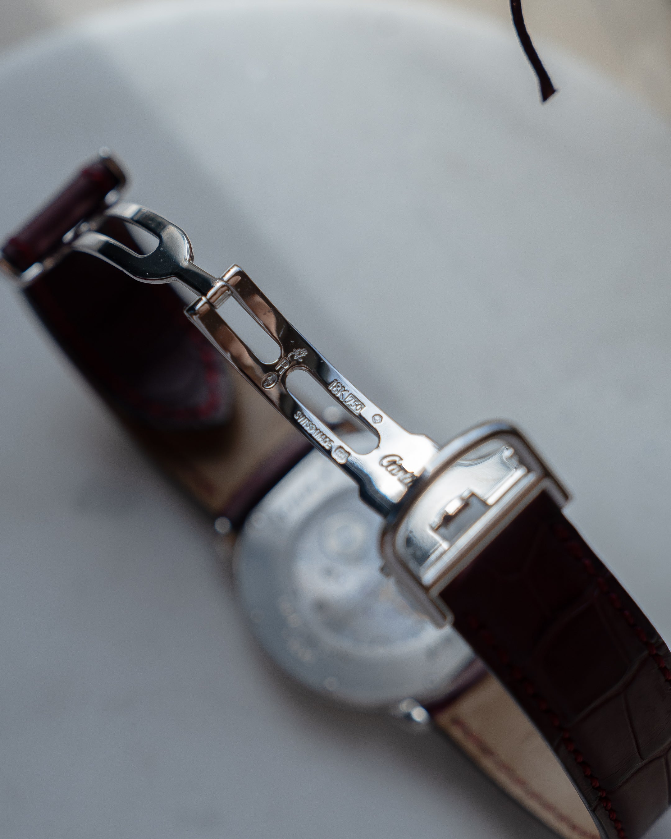 Cartier Ronde Louis Platinum CPCP "Collection Prive Cartier Paris", ref 2452, box & papers