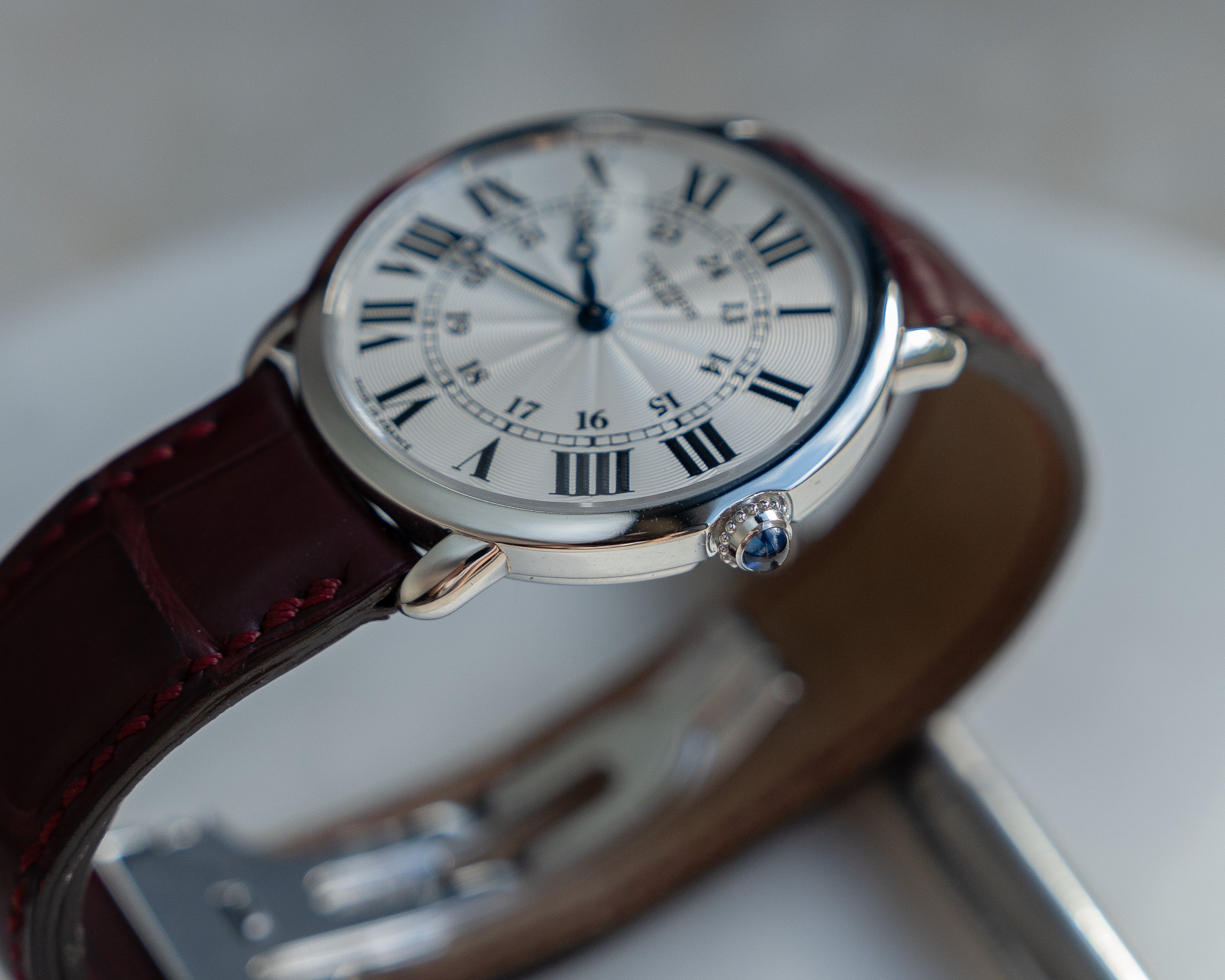 Cartier Ronde Louis Platinum CPCP "Collection Prive Cartier Paris", ref 2452, box & papers