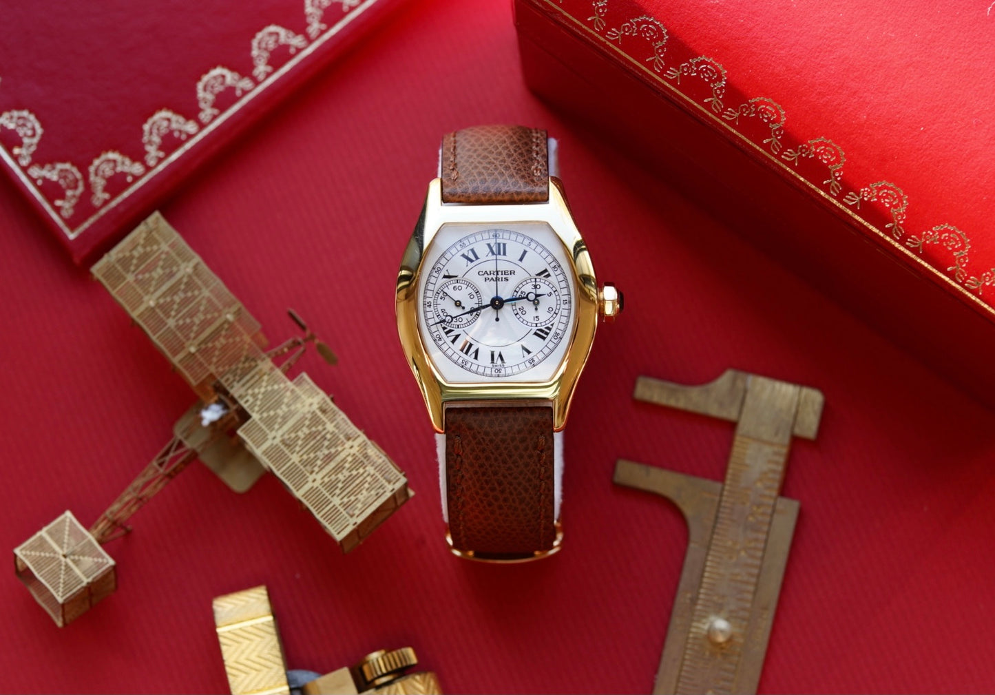 Cartier Tortue Monopoussoir YG CPCP Early 2000's