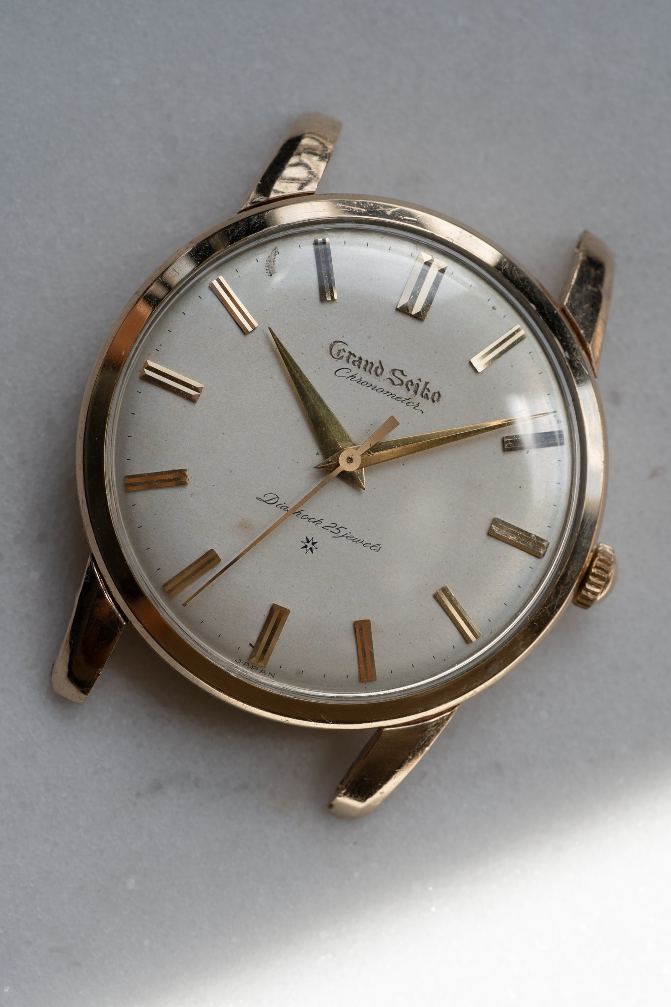 Grand Seiko First carved dial 1961 split 12 "special dial"