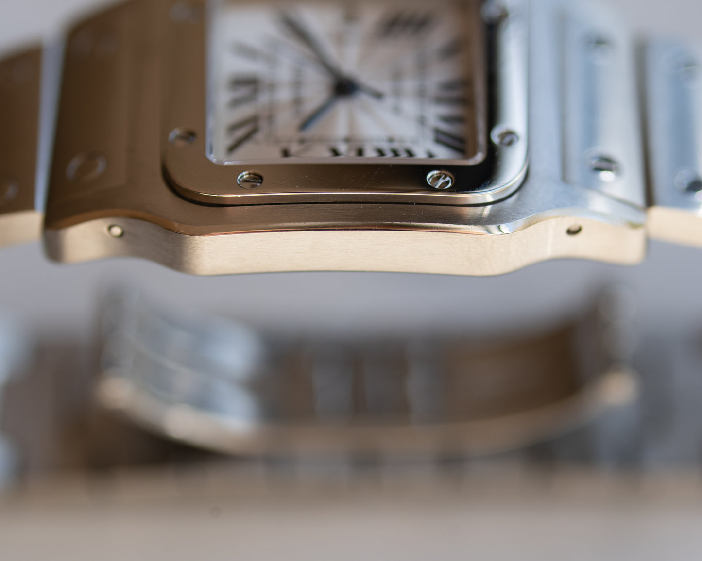 Cartier Santos Galbee LM ref 2319 in steel, box and papers