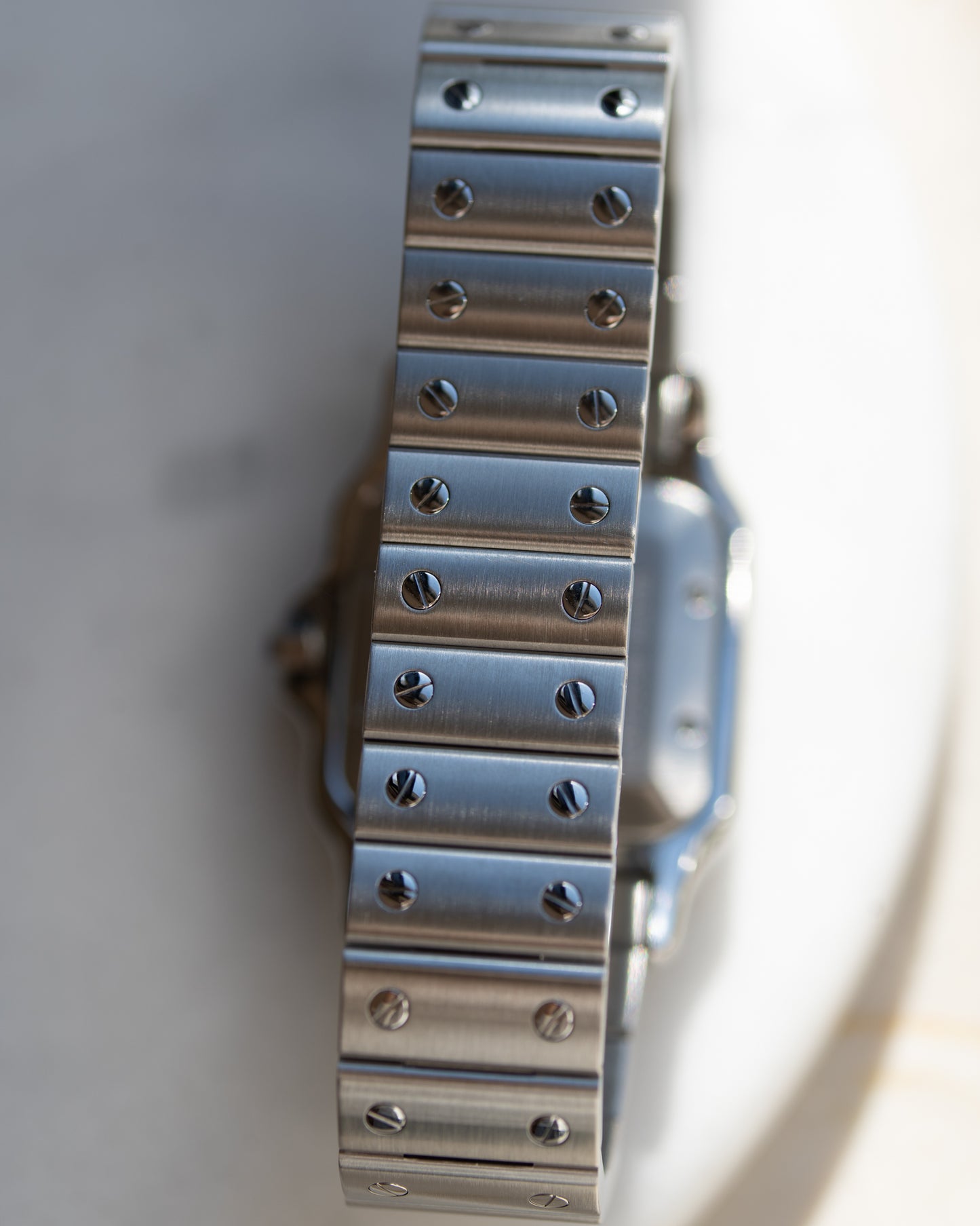 Cartier Santos Galbee LM ref 2319 in steel, box and papers