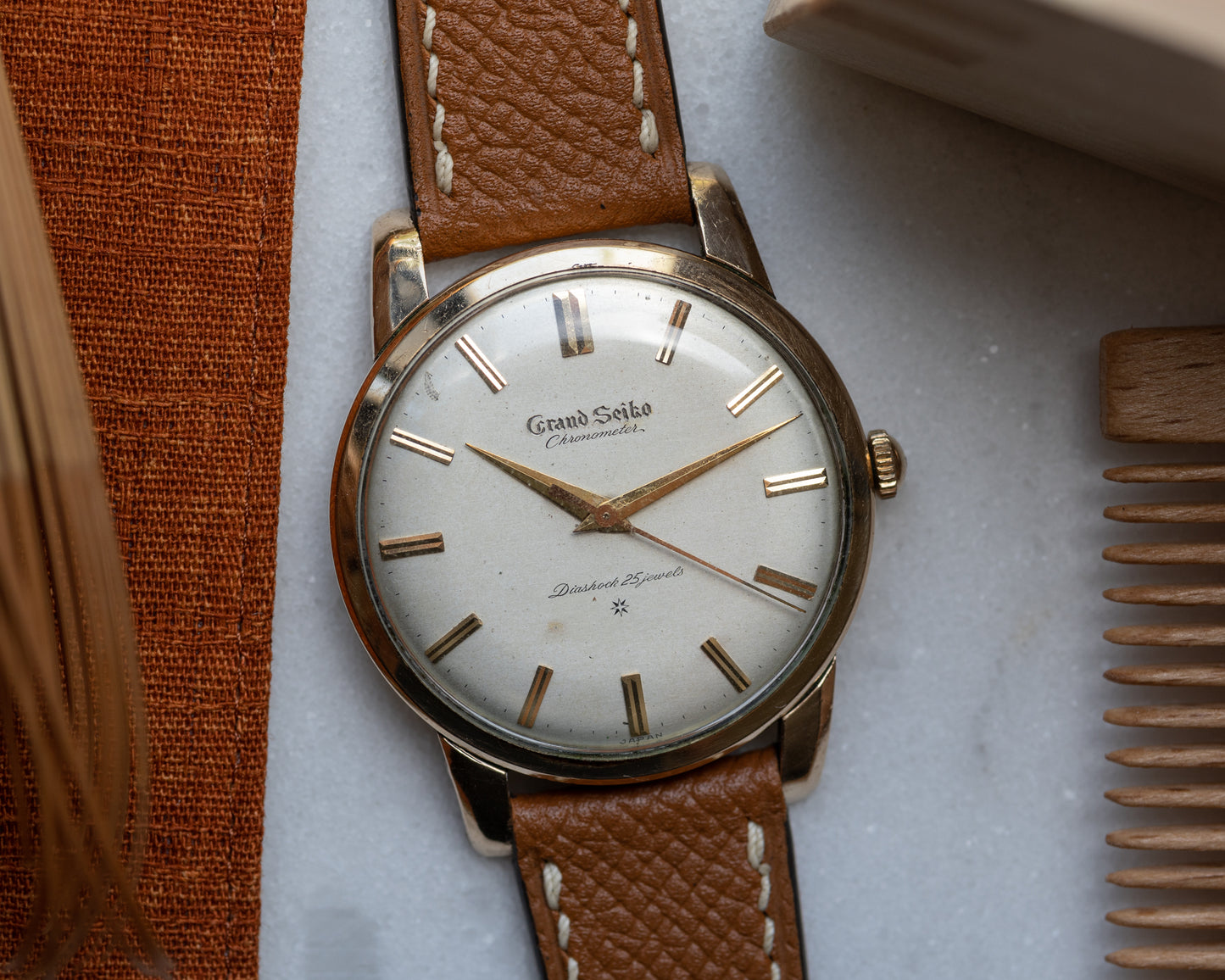 Grand Seiko First carved dial 1961 split 12 "special dial"