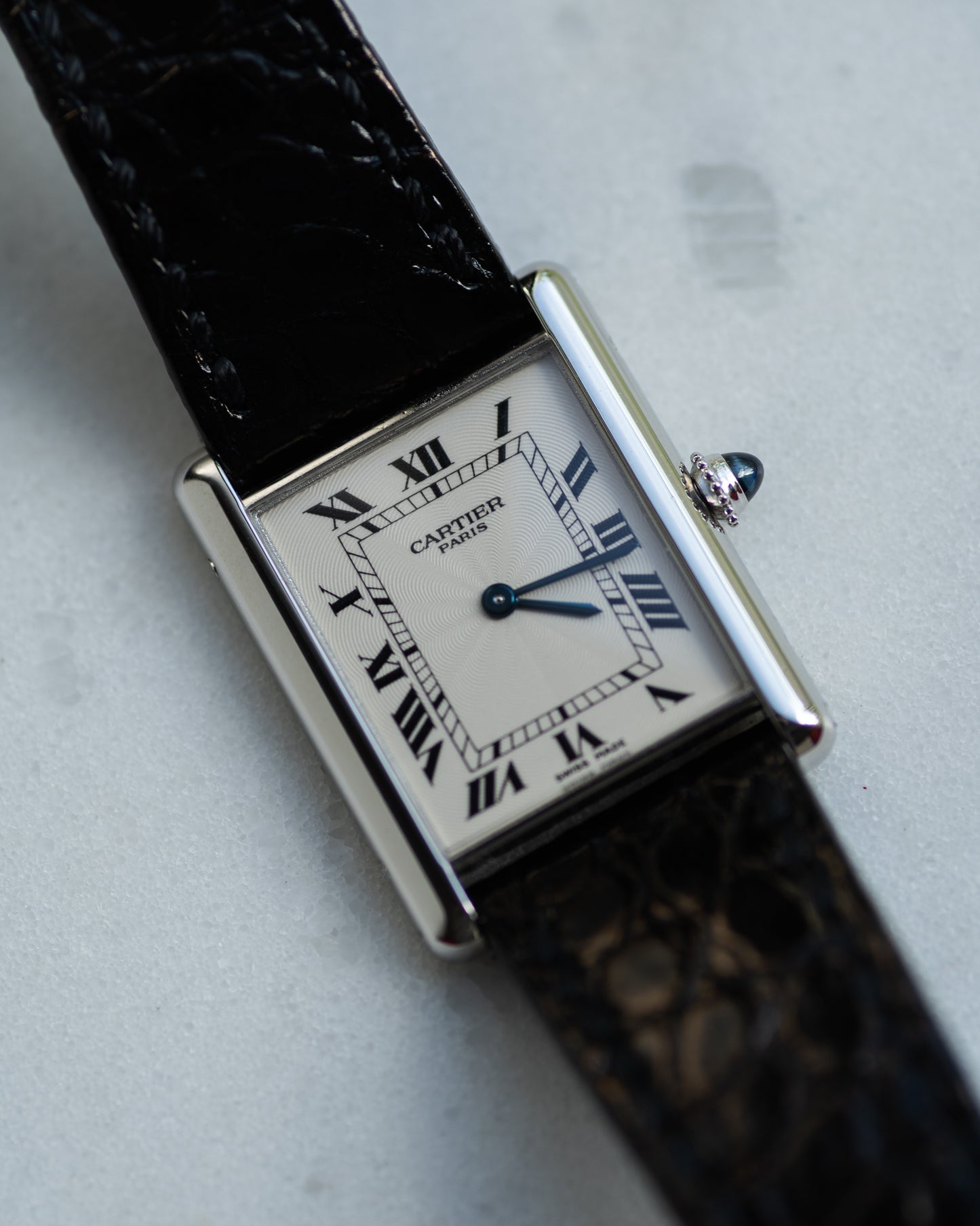 Cartier Tank Louis in platinum from the CPCP collection - full set