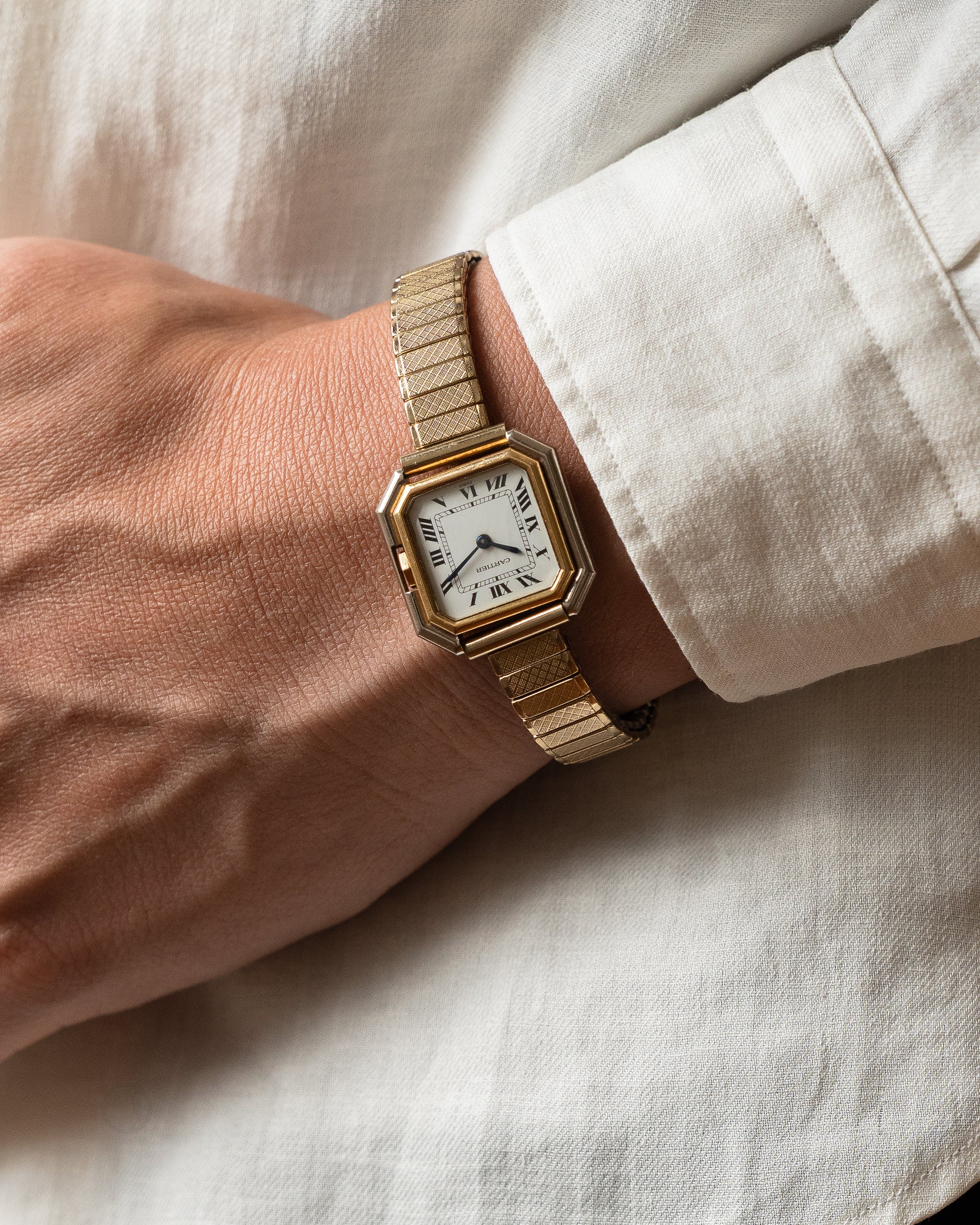 Cartier Ceinture 18k White & Yellow Gold, SM size, ref 78210 - mechanical wind movement