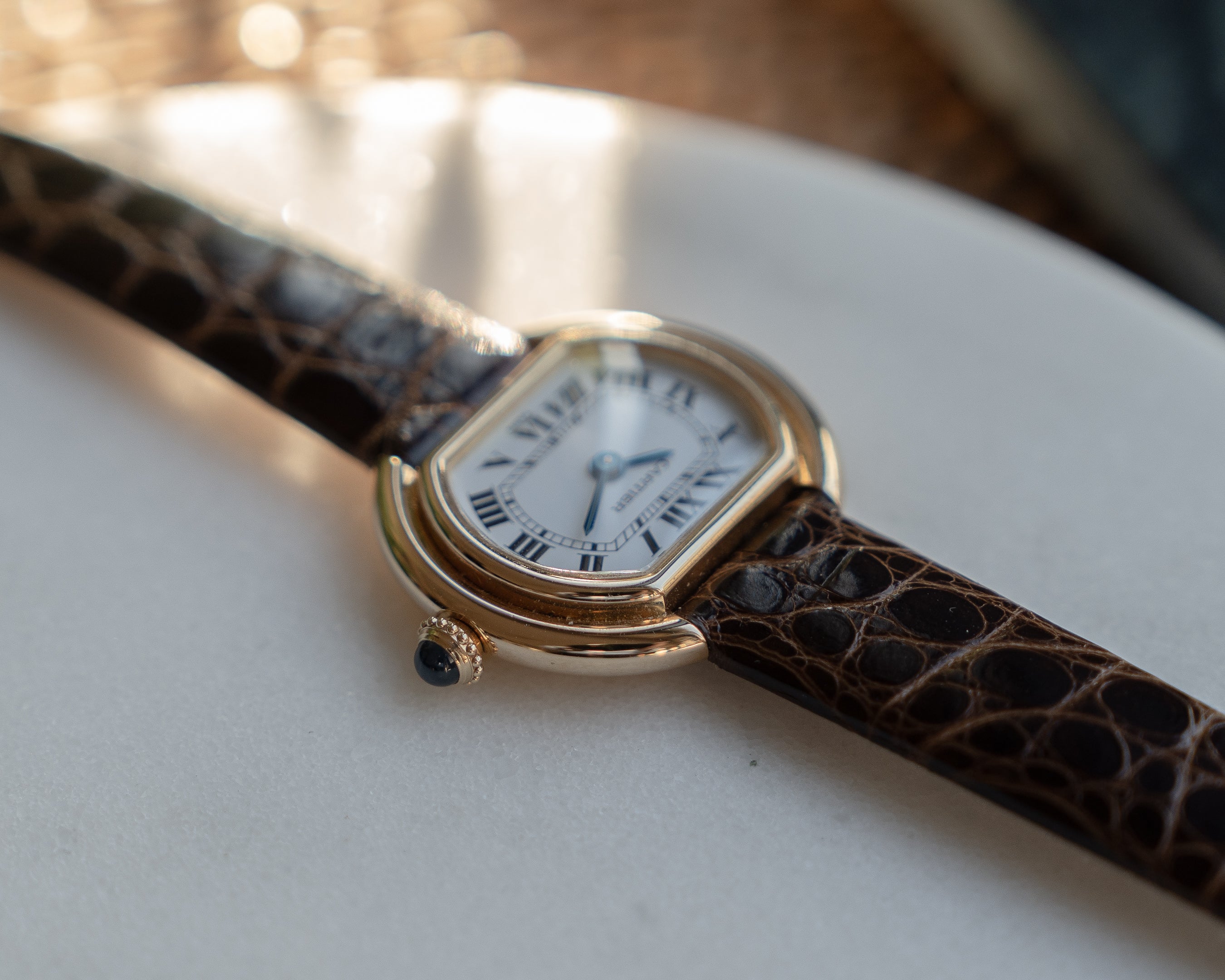 Cartier Ellipse Yellow Gold, Paris Dial, SM size - mechanical wind movement