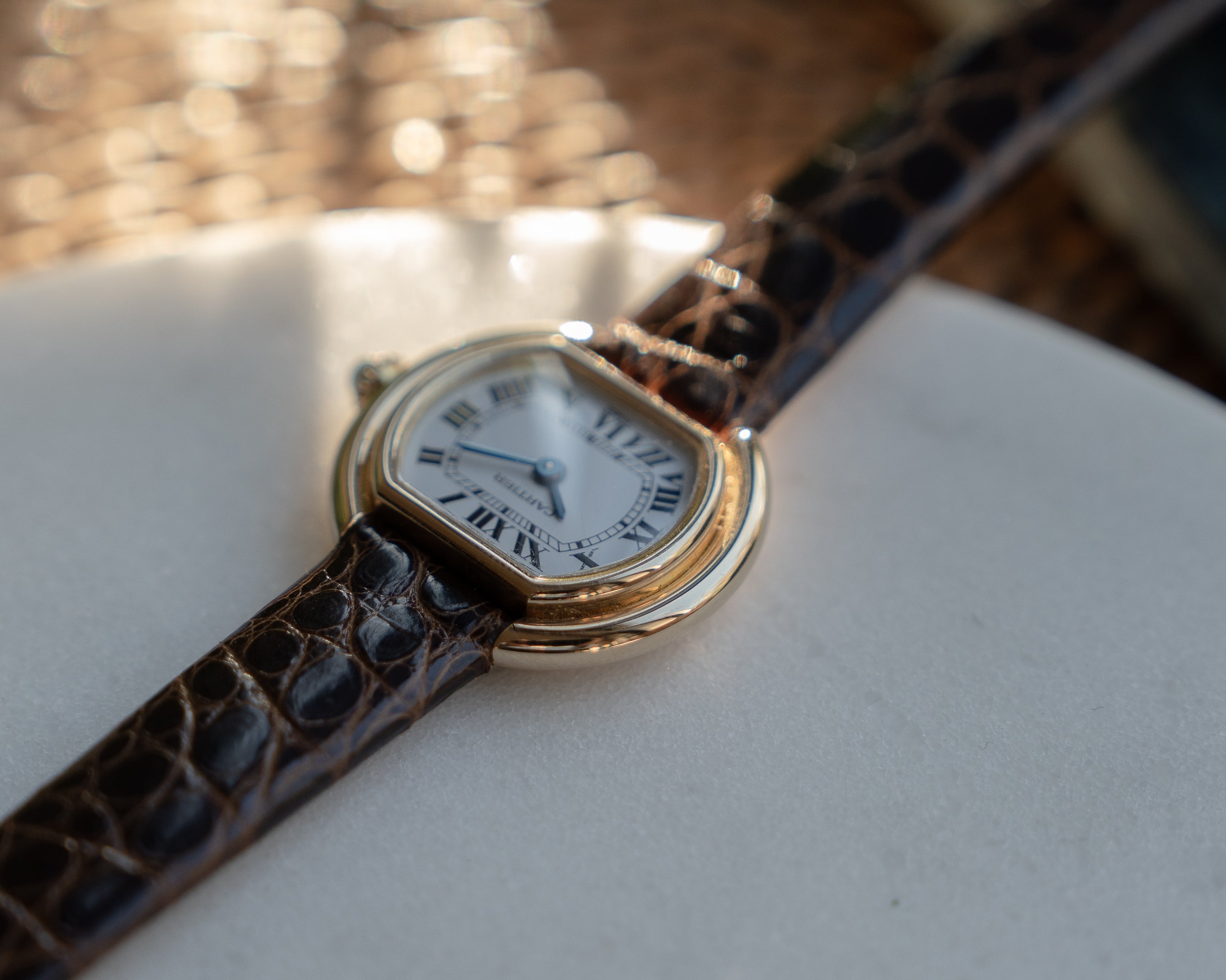 Cartier Ellipse Yellow Gold, Paris Dial, SM size - mechanical wind movement