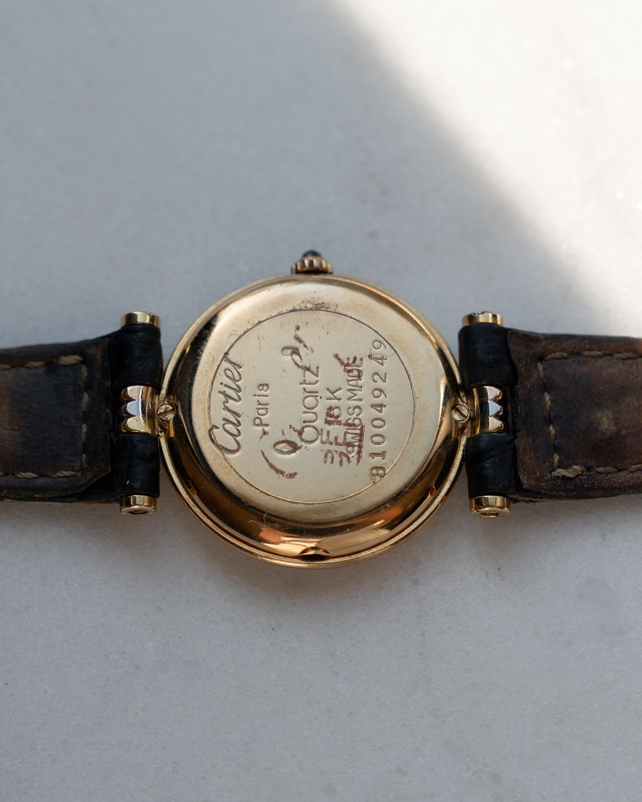 Cartier Vendome Trinity- Yellow Gold, Rose Gold, White Gold- ref. 81004, SM size, box & papers