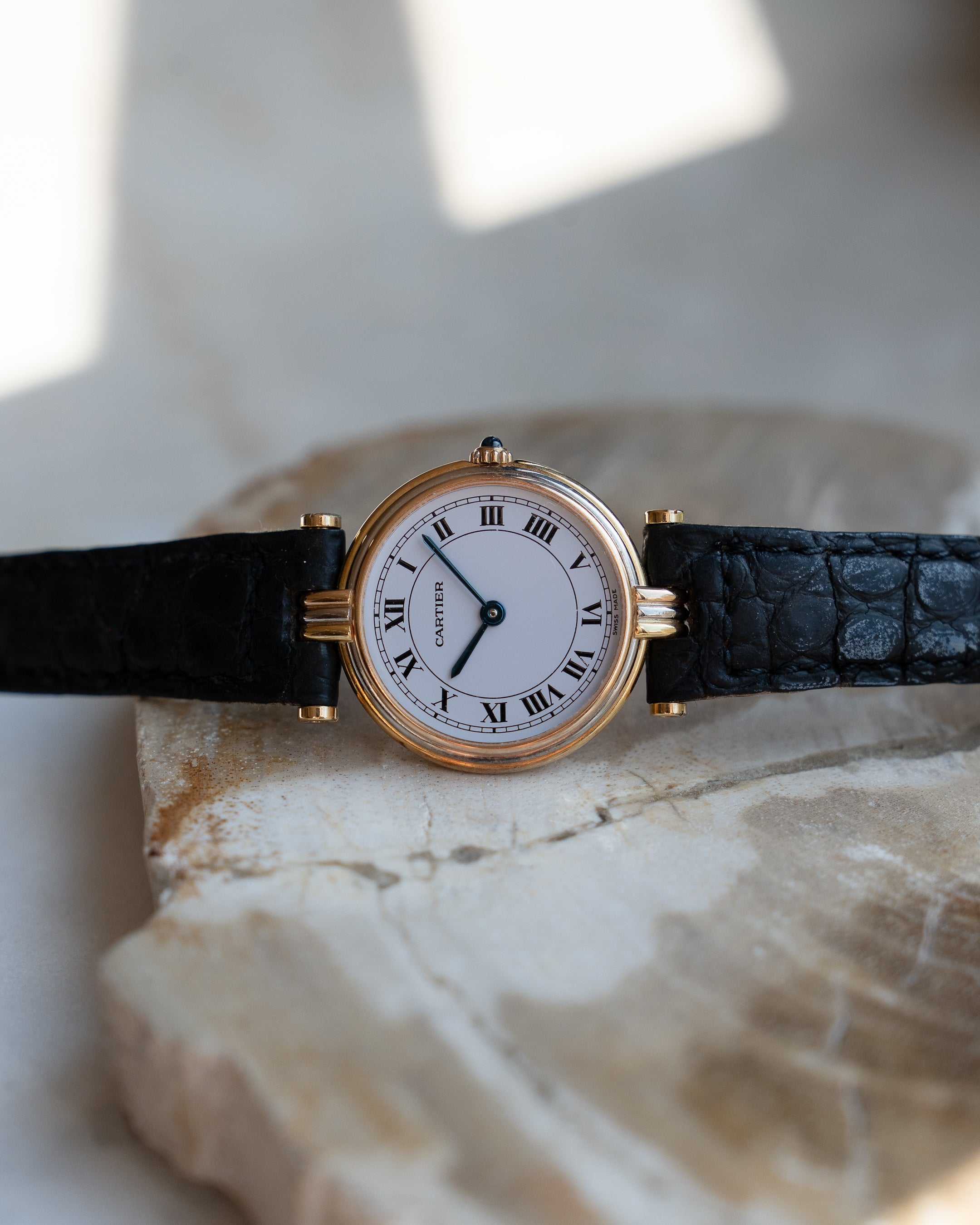 Cartier Vendome Trinity- Yellow Gold, Rose Gold, White Gold- ref. 81004, SM size, box & papers