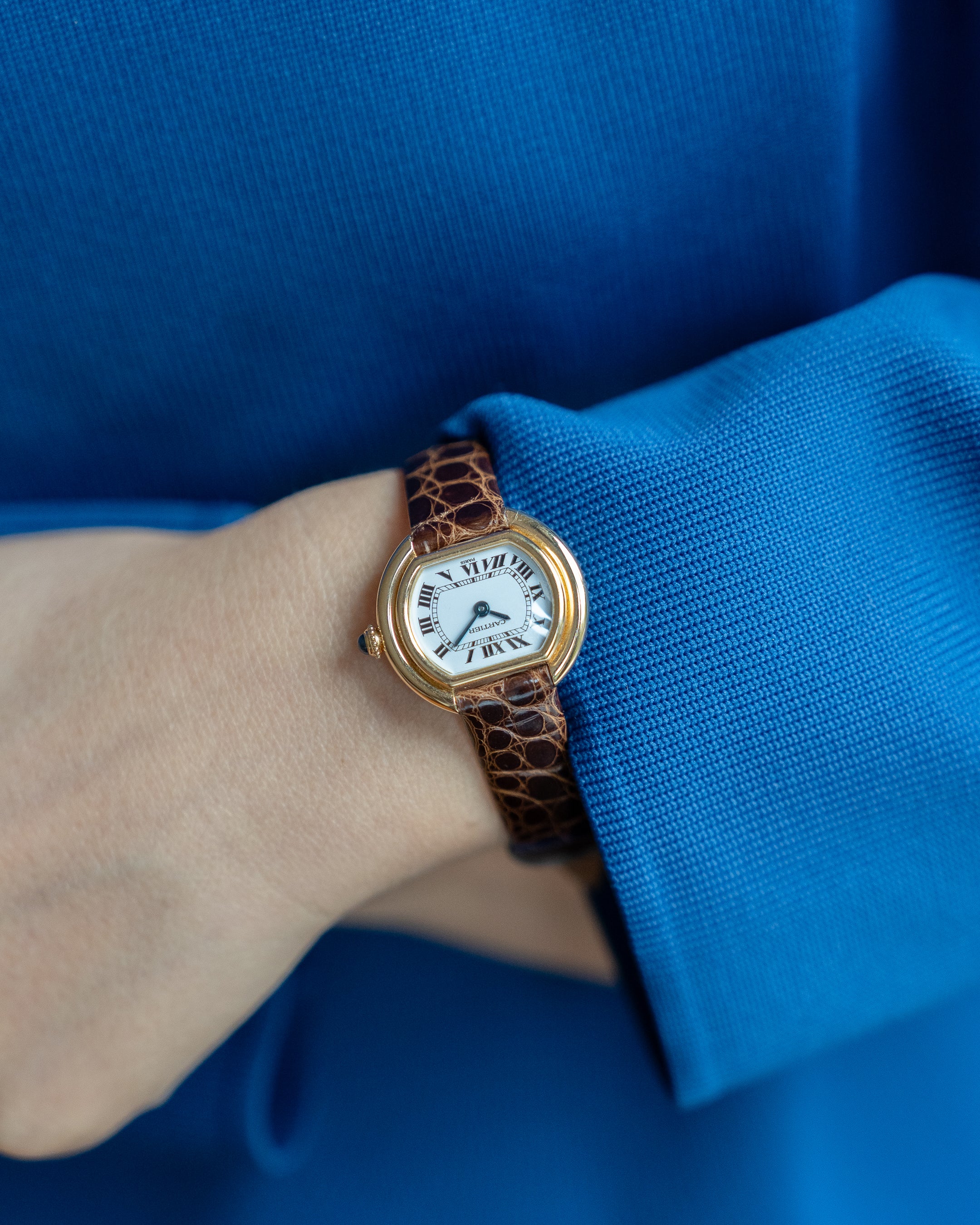 Cartier Ellipse Yellow Gold, Paris Dial, SM size - mechanical wind movement