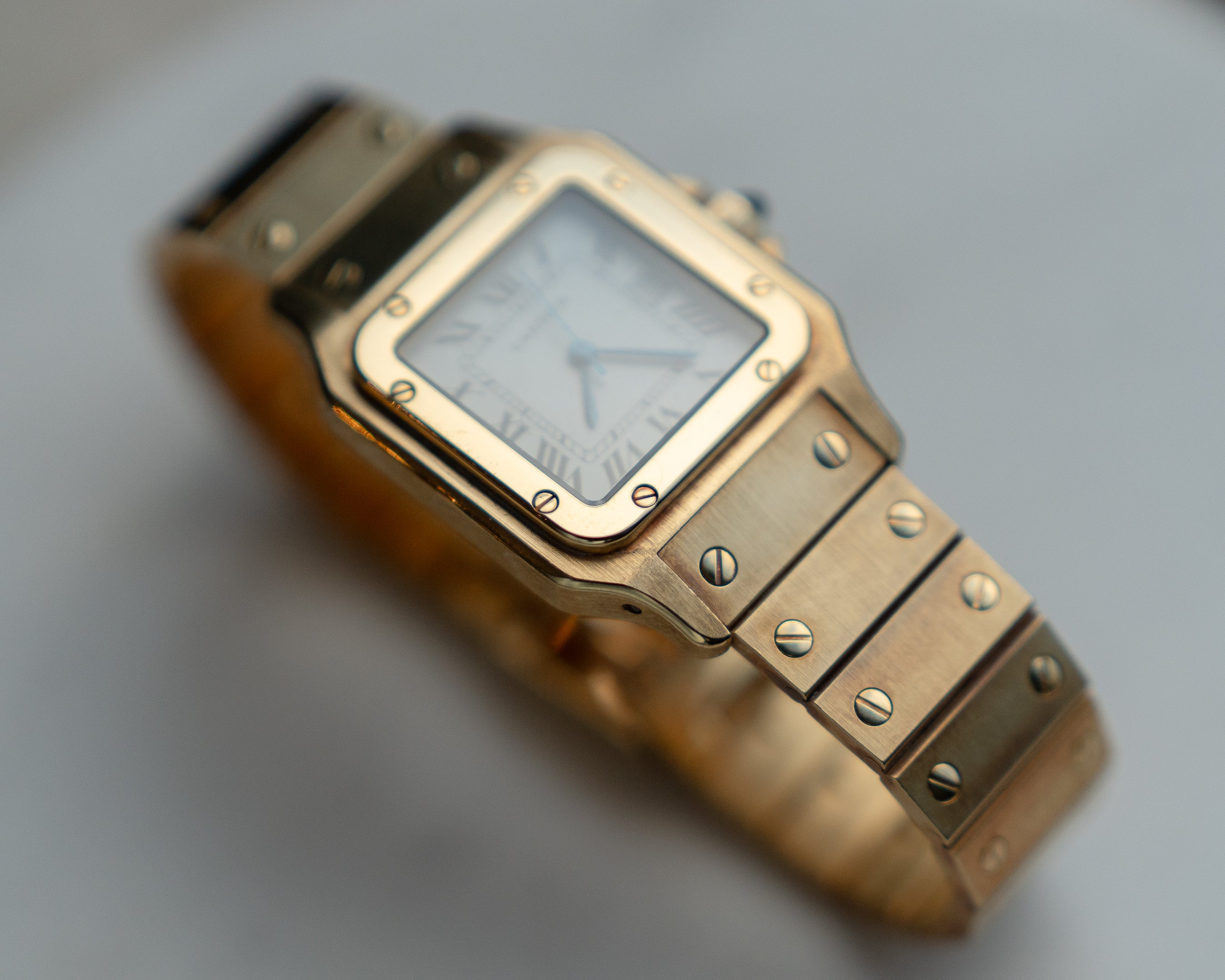 Santos de Cartier “Or Massif” - ref 2964 full gold - MM size -automatic movement - box&papers