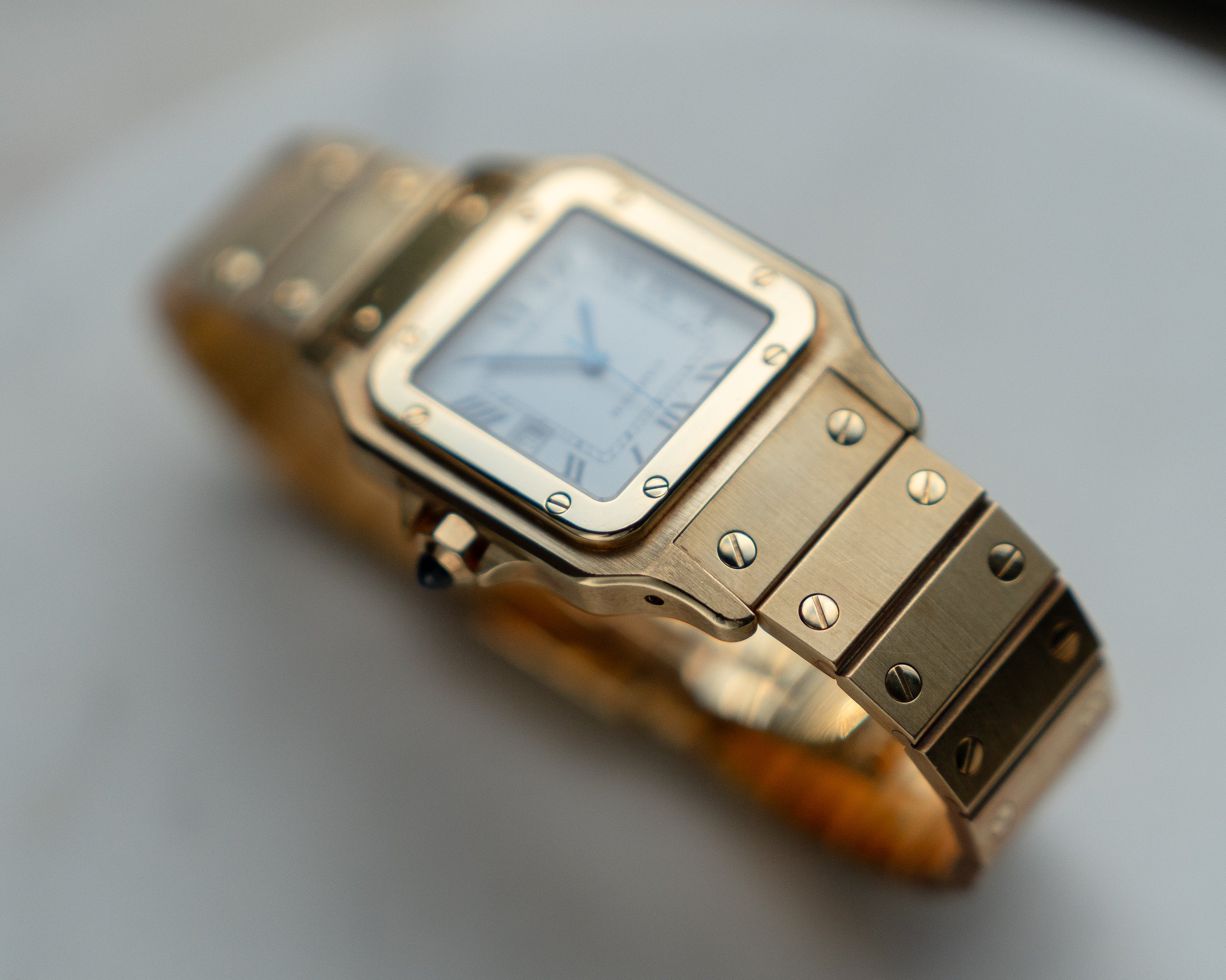 Santos de Cartier “Or Massif” - ref 2964 full gold - MM size -automatic movement - box&papers