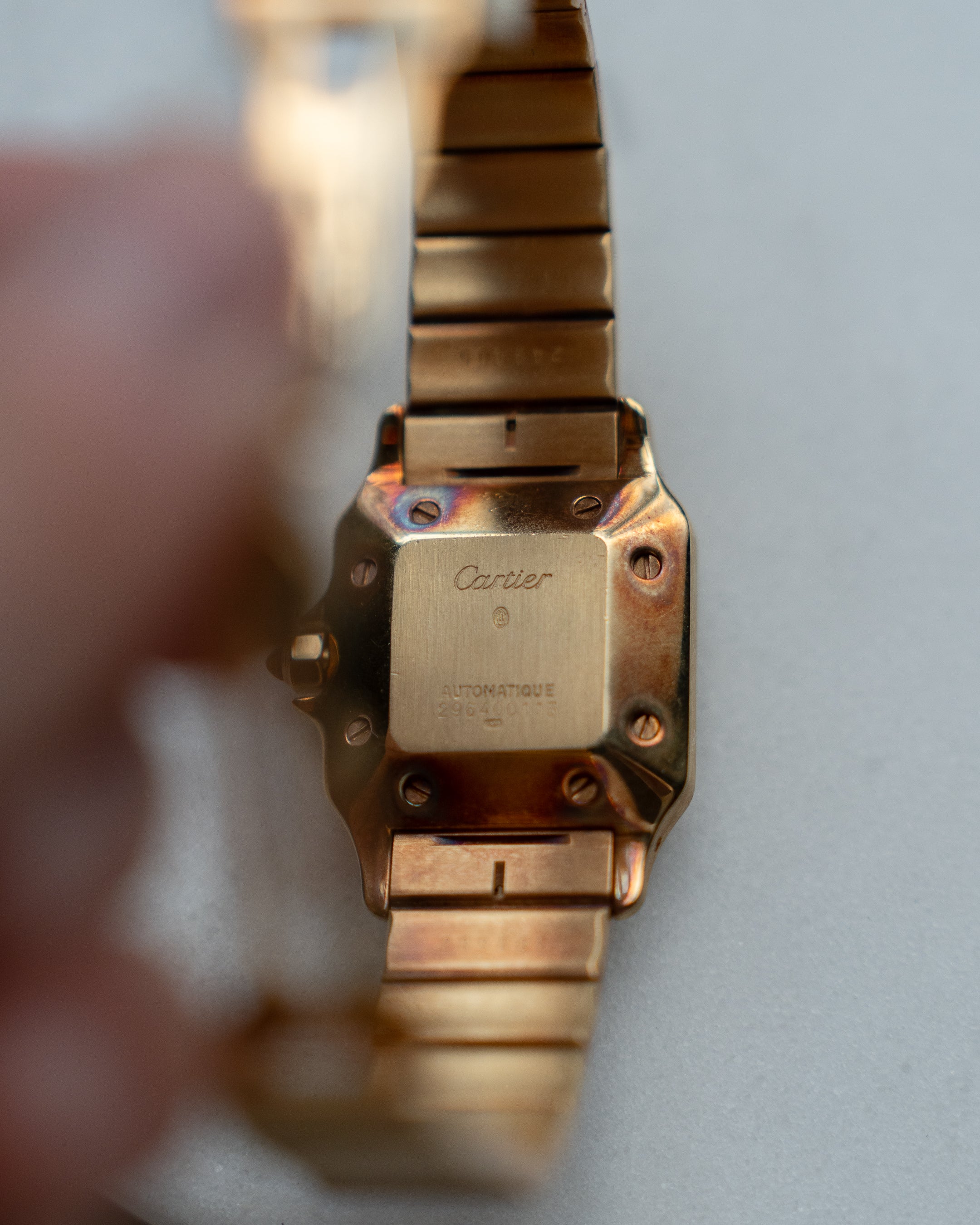 Santos de Cartier “Or Massif” - ref 2964 full gold - MM size -automatic movement - box&papers