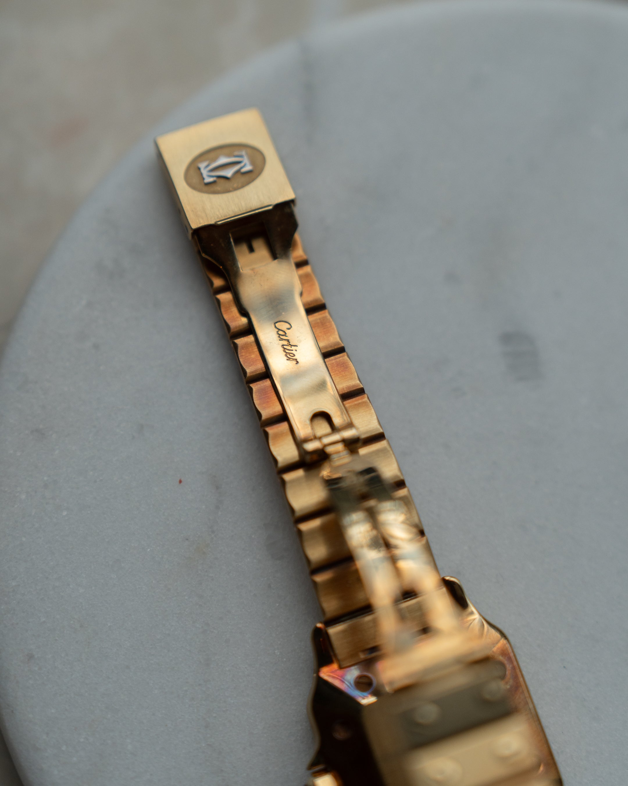 Santos de Cartier “Or Massif” - ref 2964 full gold - MM size -automatic movement - box&papers