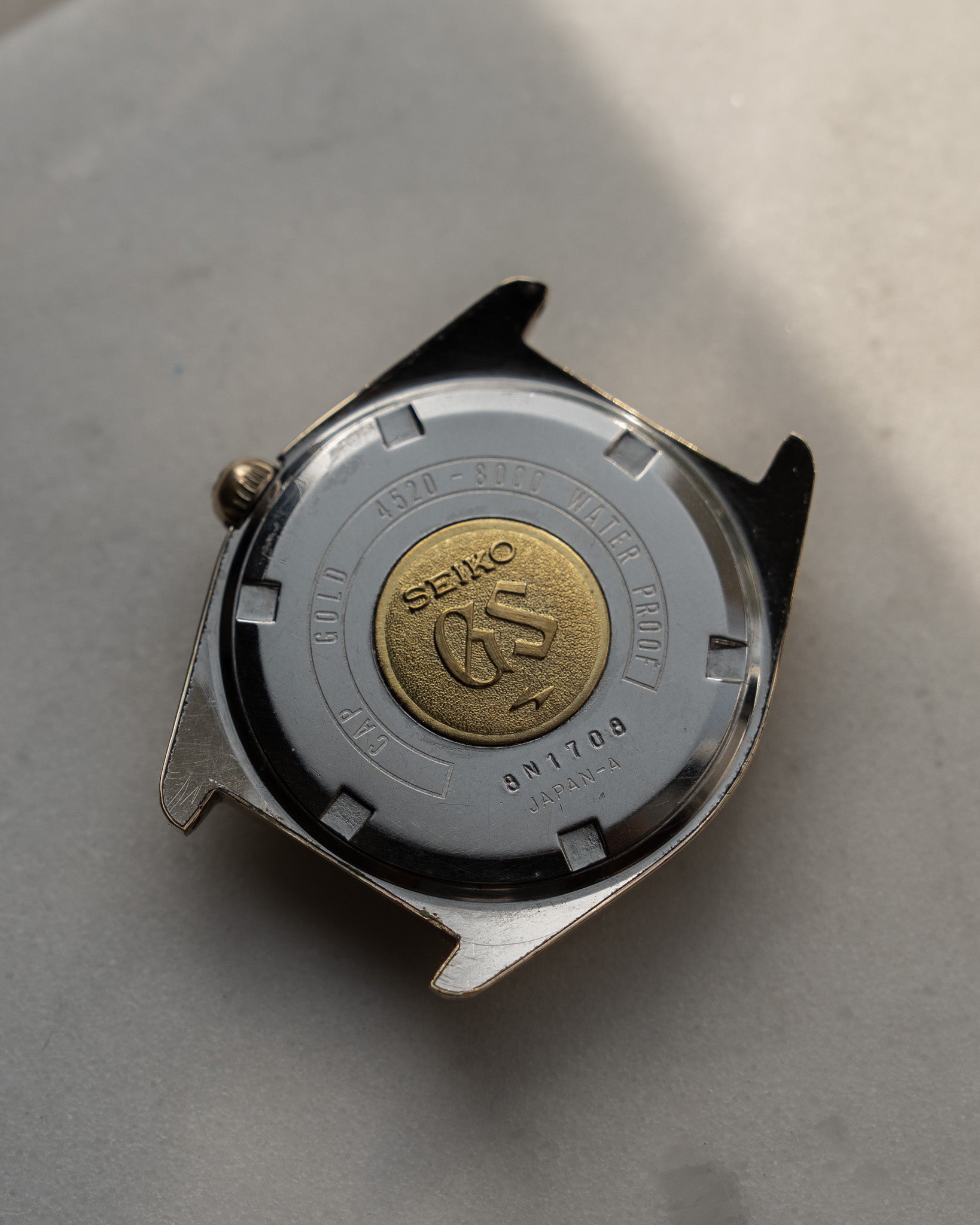 Grand Seiko 4520-8000 hi-beat in cap gold, November 1968
