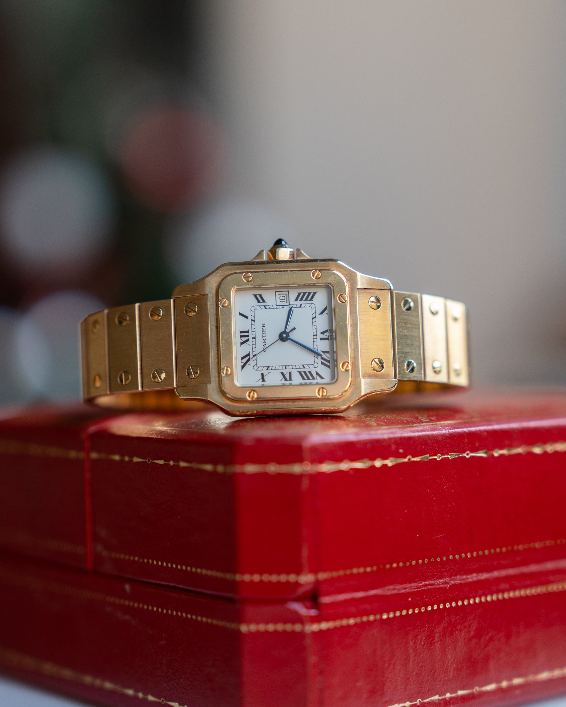 Santos de Cartier “Or Massif” - ref 2964 full gold - MM size -automatic movement - box&papers