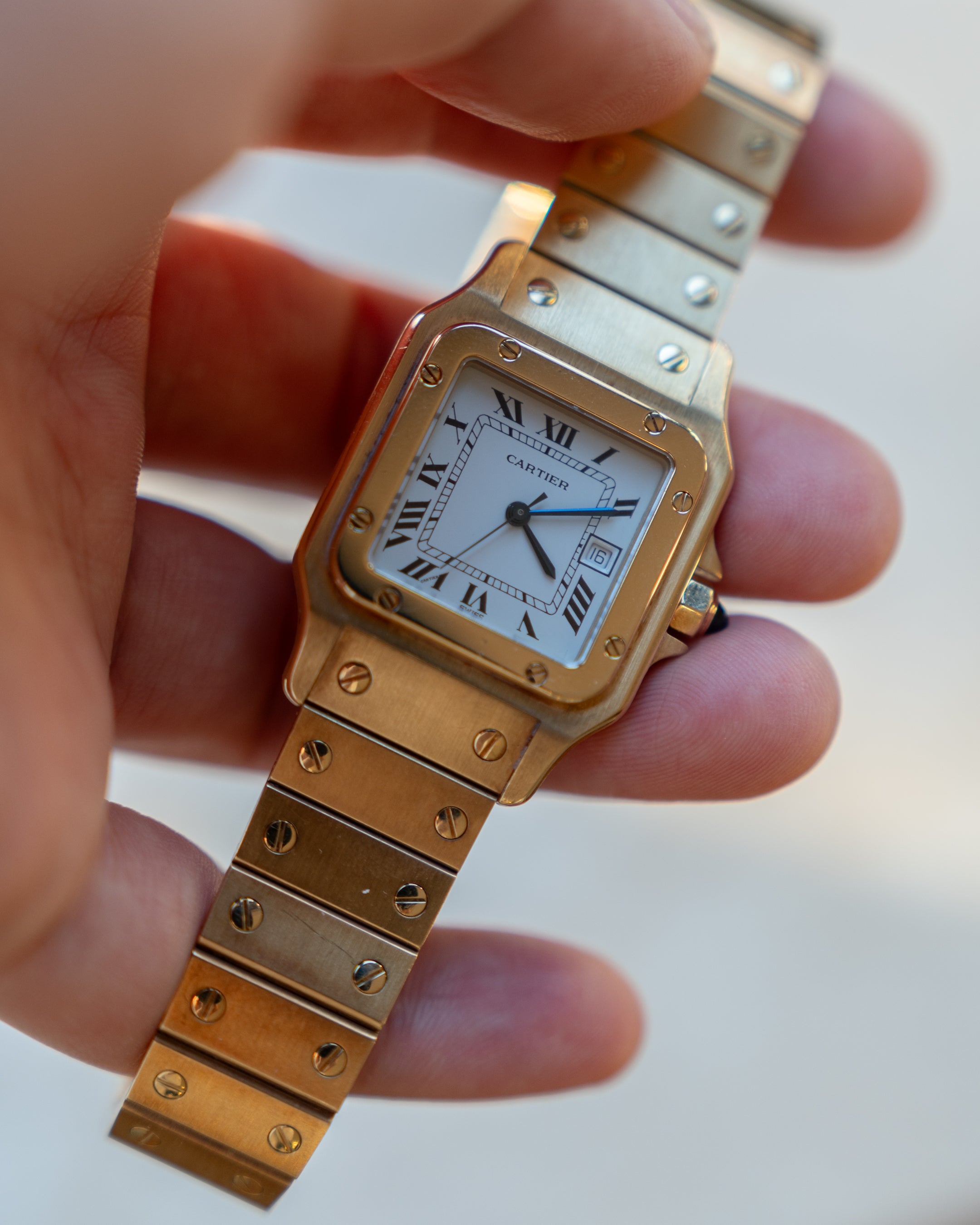 Santos de Cartier “Or Massif” - ref 2964 full gold - MM size -automatic movement - box&papers