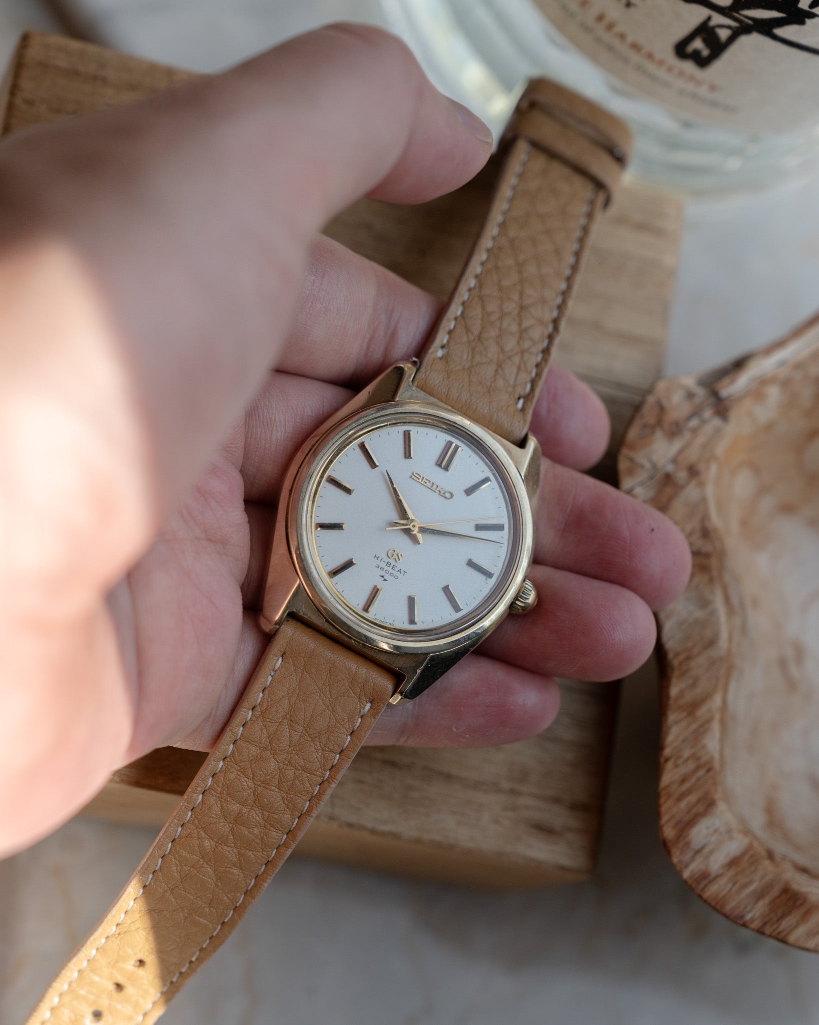 Grand Seiko 4520-8000 hi-beat in cap gold, November 1968
